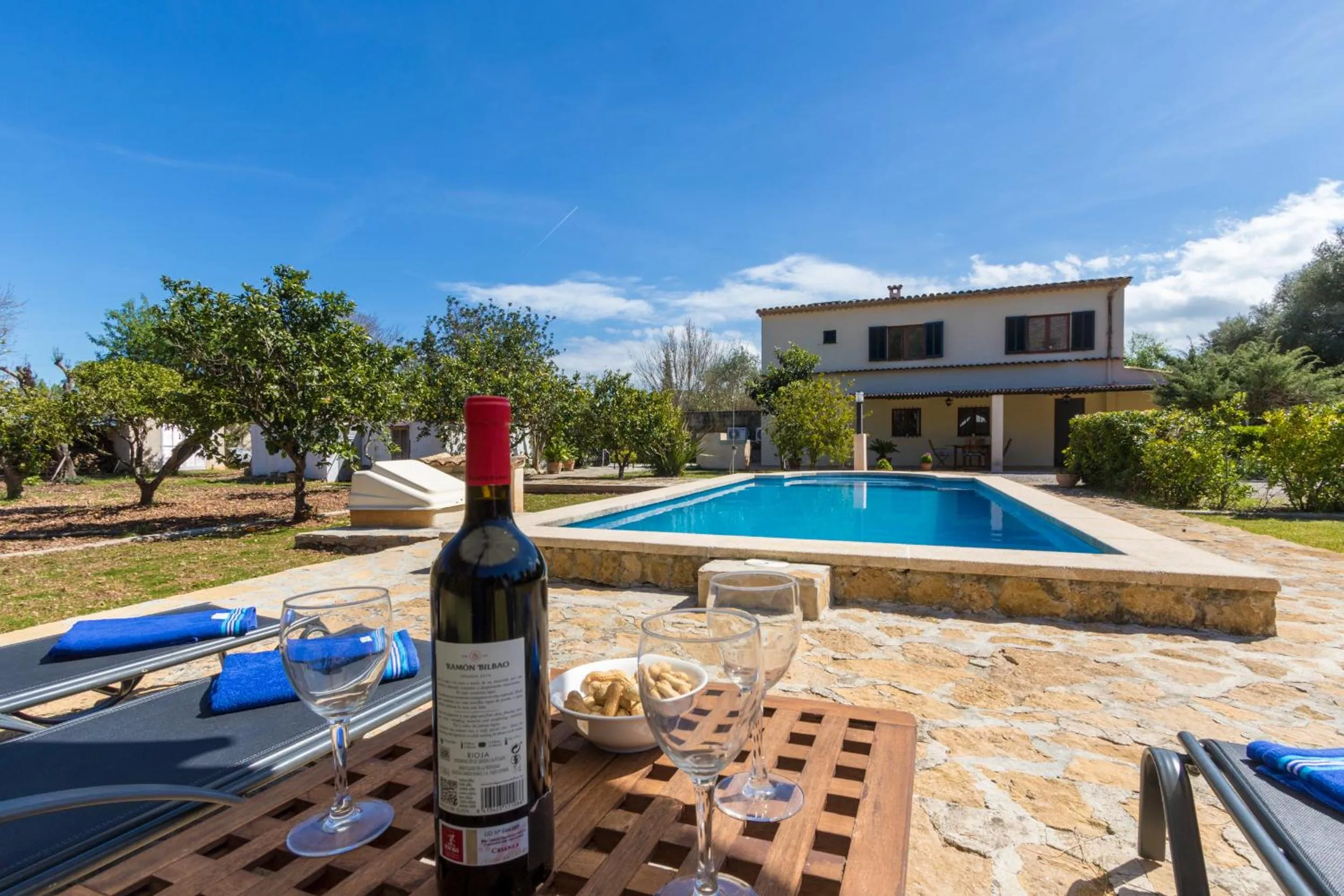 Swimming pool in Villa La Palmera By homevillas360