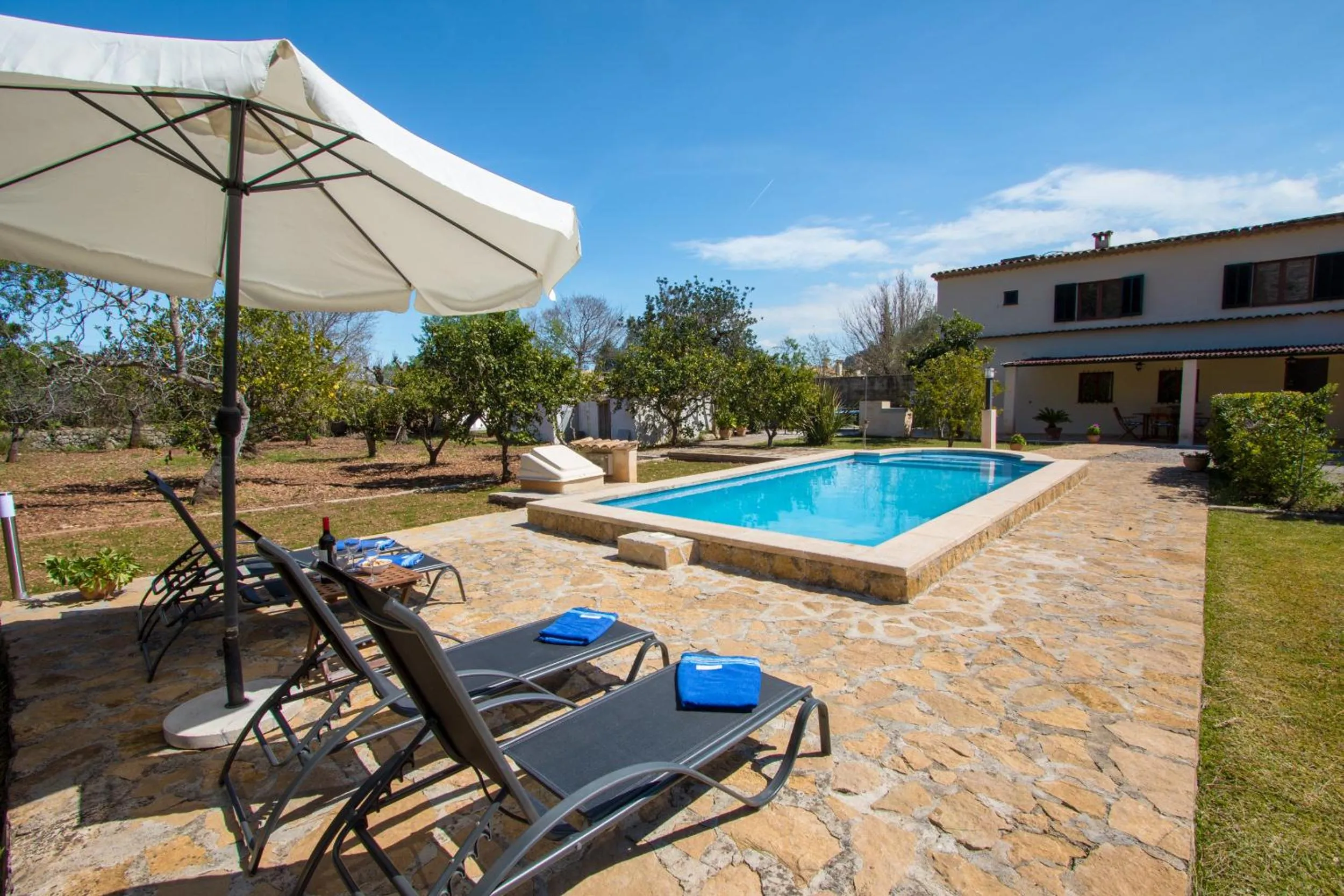 Swimming pool in Villa La Palmera By homevillas360