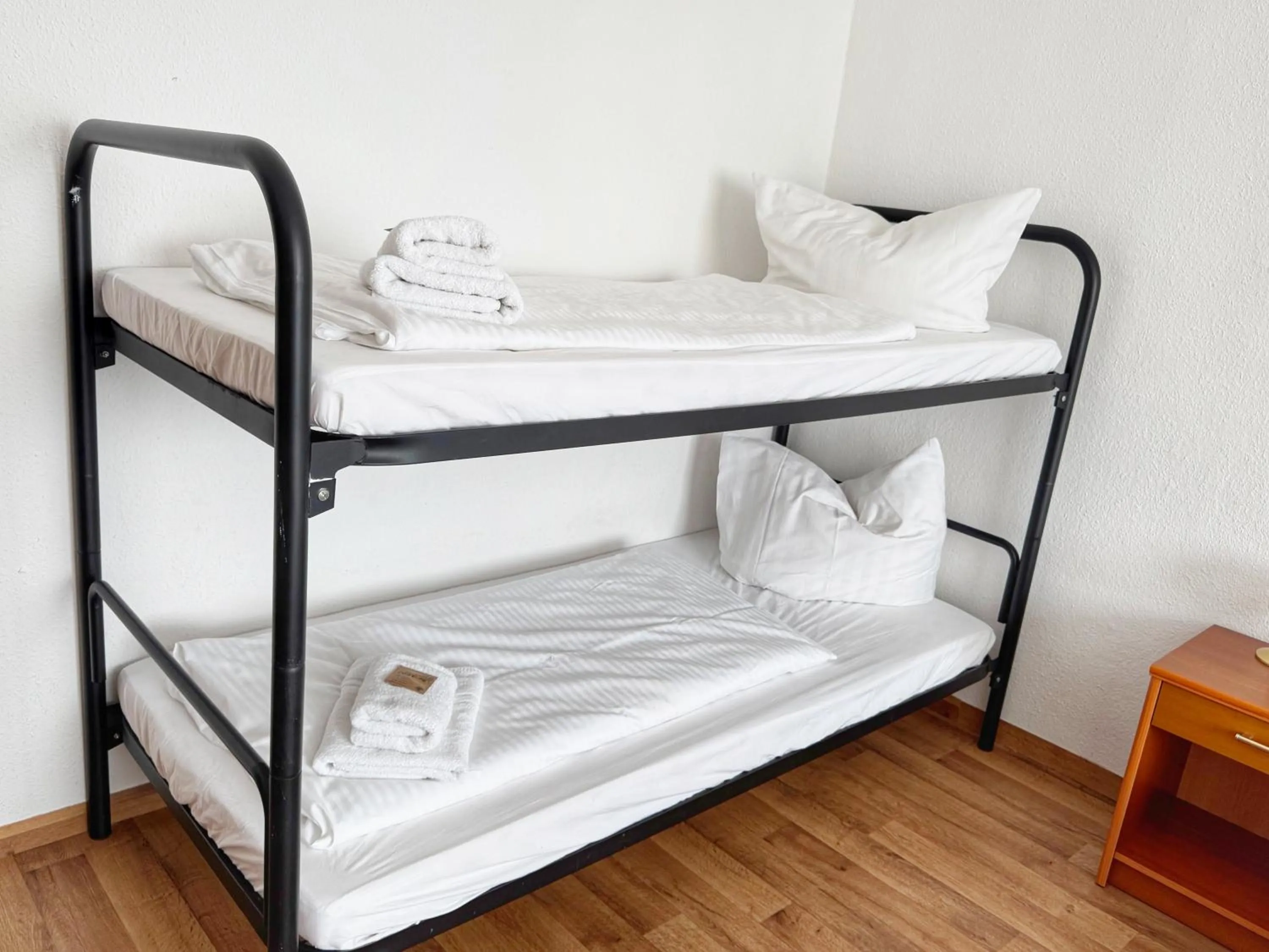 Bed in Alpha Apparthotel leipzig-Rötha