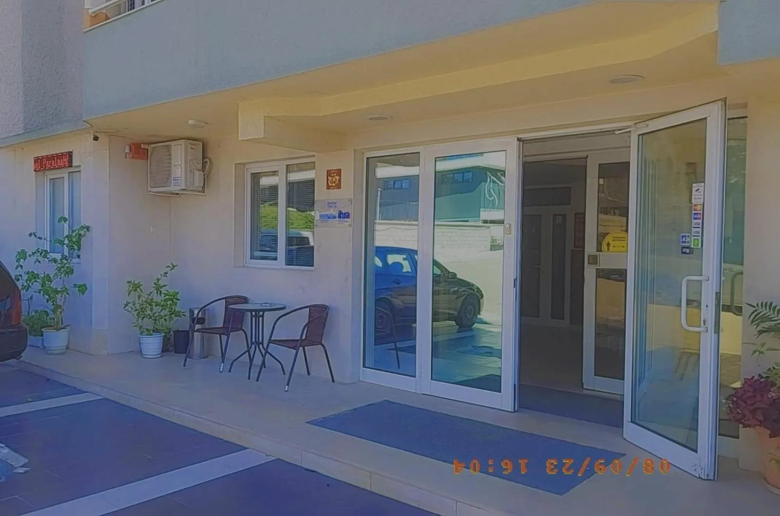 Facade/entrance in Paralax Hotel