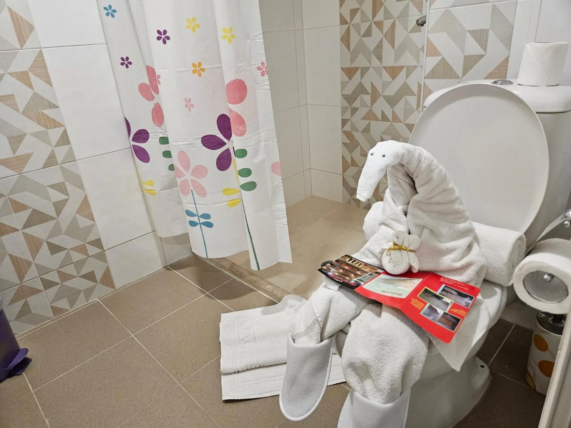 Bathroom in Paralax Hotel