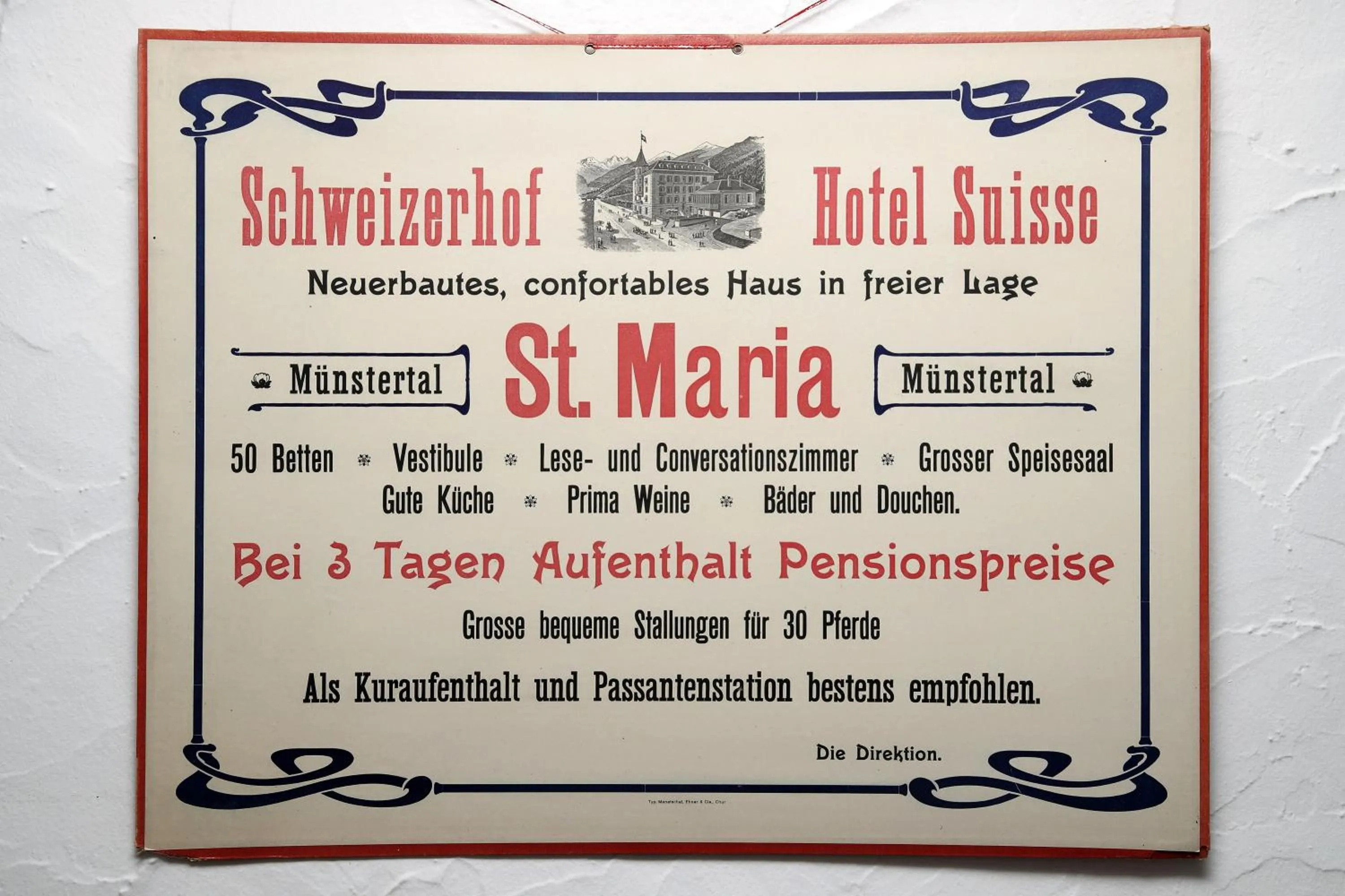Property building in Hotel Schweizerhof Sta Maria