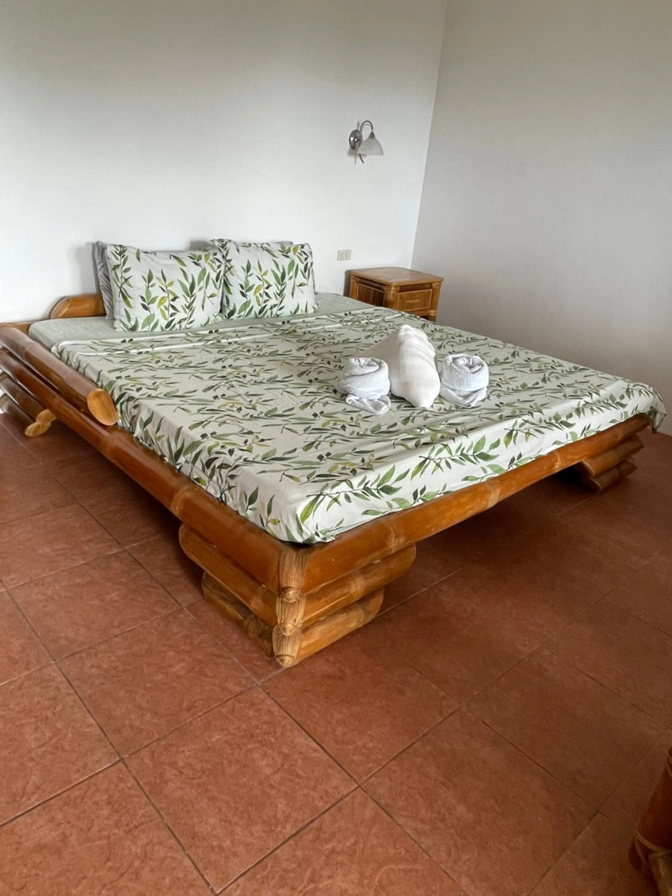 Bed in Tauig Beach Resort