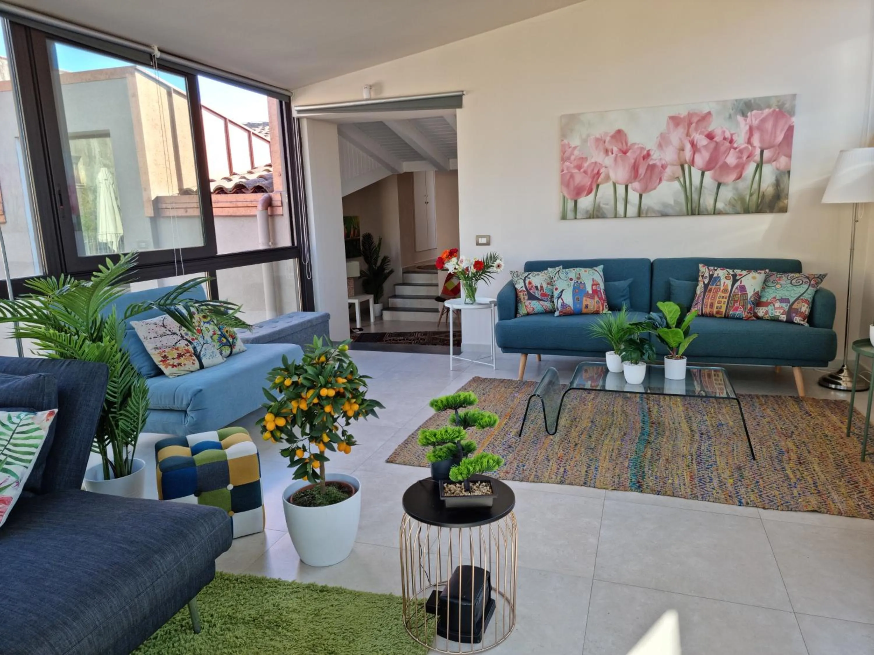 Living room in Luxury Panoramic Loft with heated pool near Catania, Taormina, the Sea and Mount Etna by SicilianRelaxingHomes
