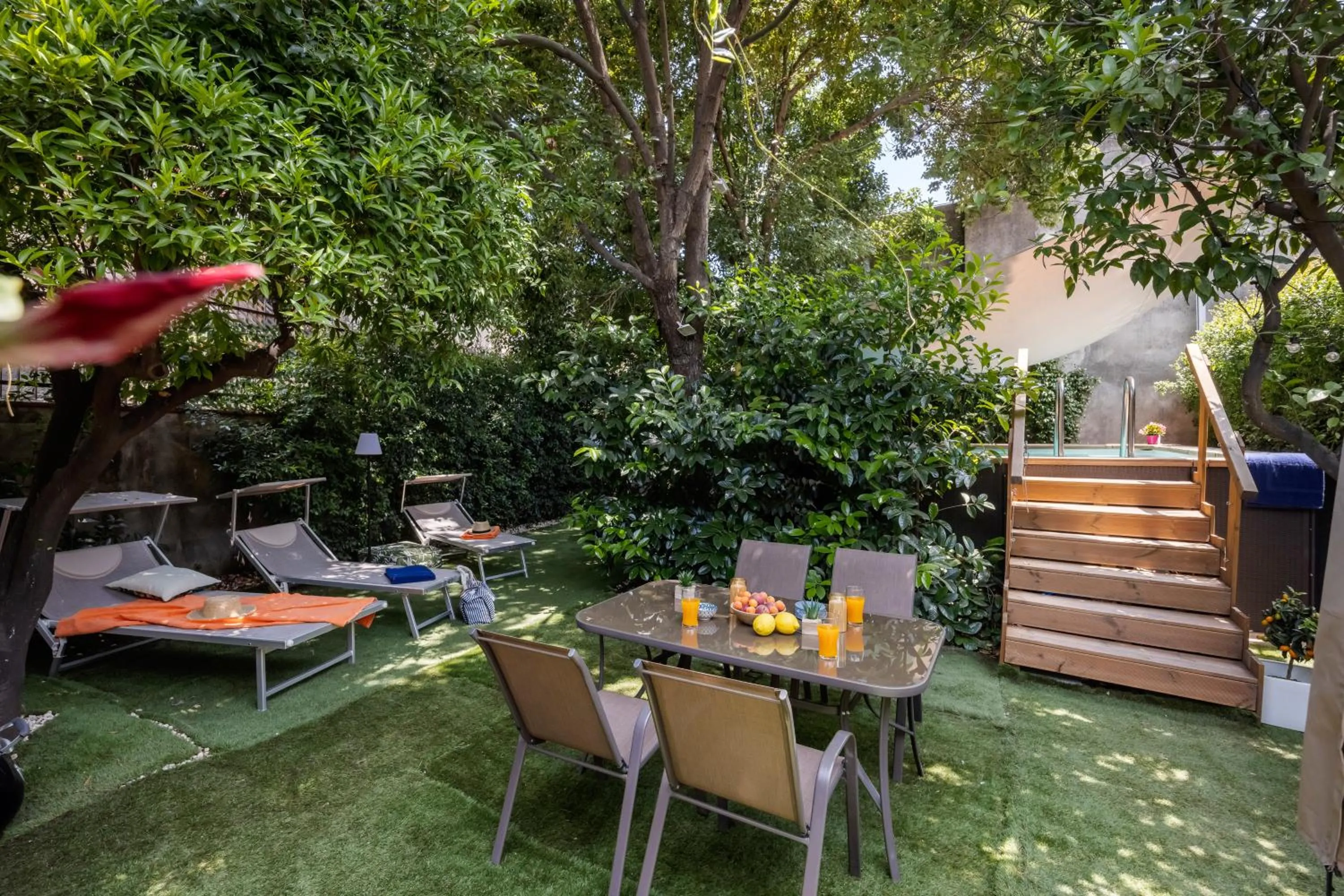 Garden in Luxury Panoramic Loft with heated pool near Catania, Taormina, the Sea and Mount Etna by SicilianRelaxingHomes