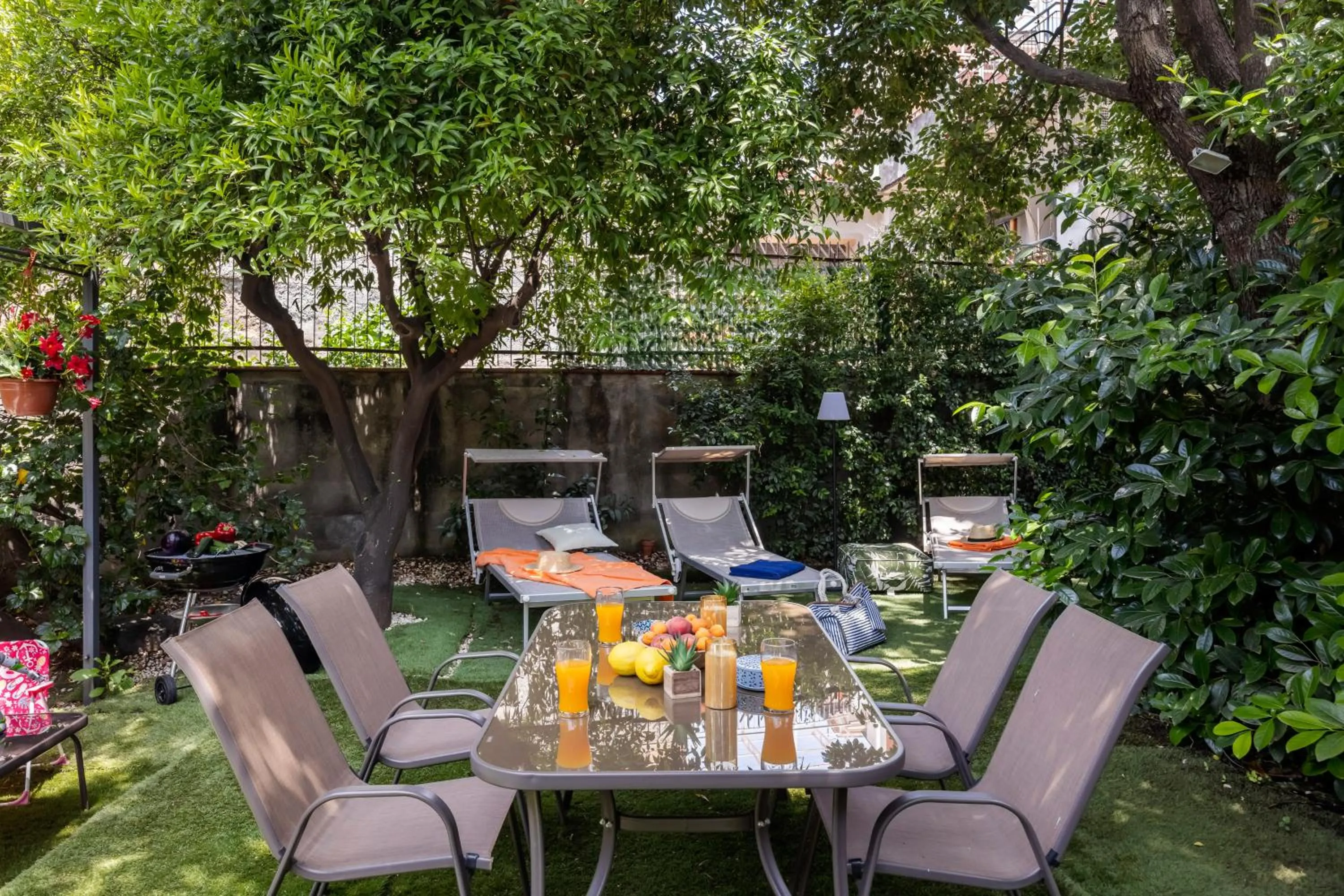 Garden in Luxury Panoramic Loft with heated pool near Catania, Taormina, the Sea and Mount Etna by SicilianRelaxingHomes