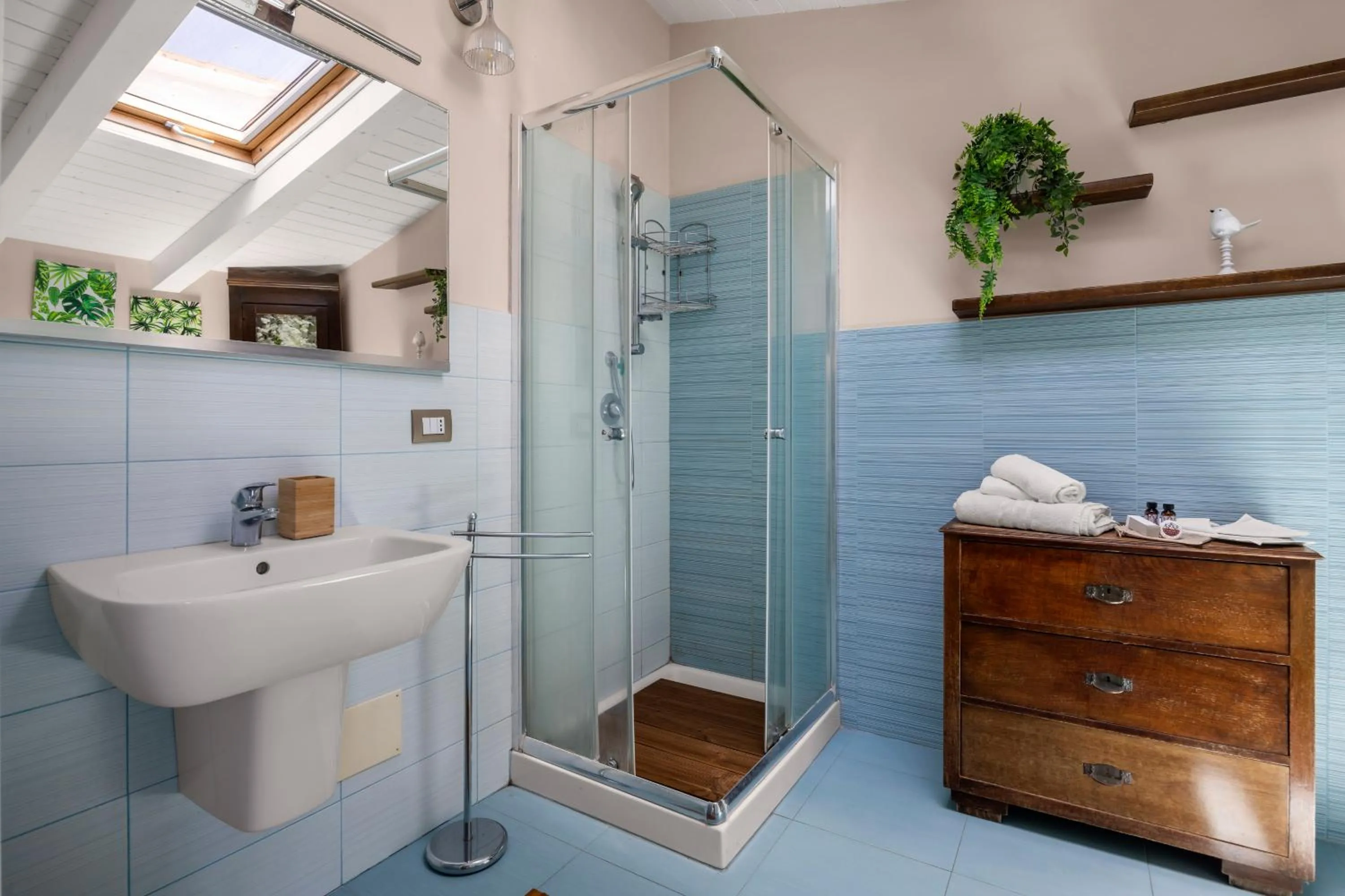 Shower in Luxury Panoramic Loft with heated pool near Catania, Taormina, the Sea and Mount Etna by SicilianRelaxingHomes
