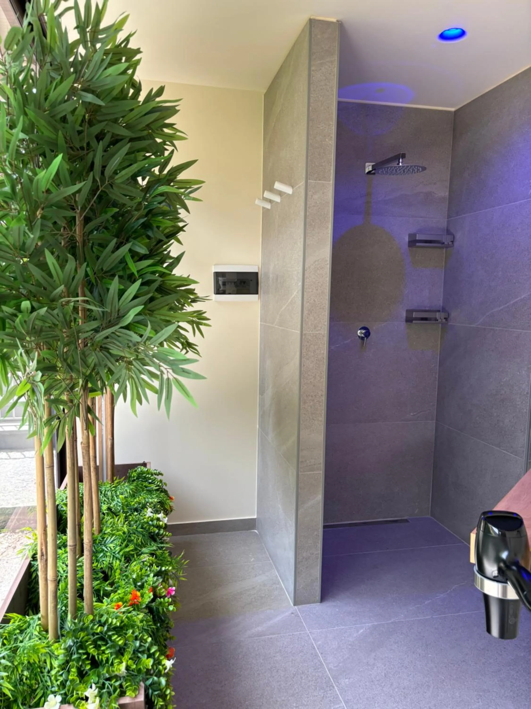 Shower in Luxury Panoramic Loft with heated pool near Catania, Taormina, the Sea and Mount Etna by SicilianRelaxingHomes