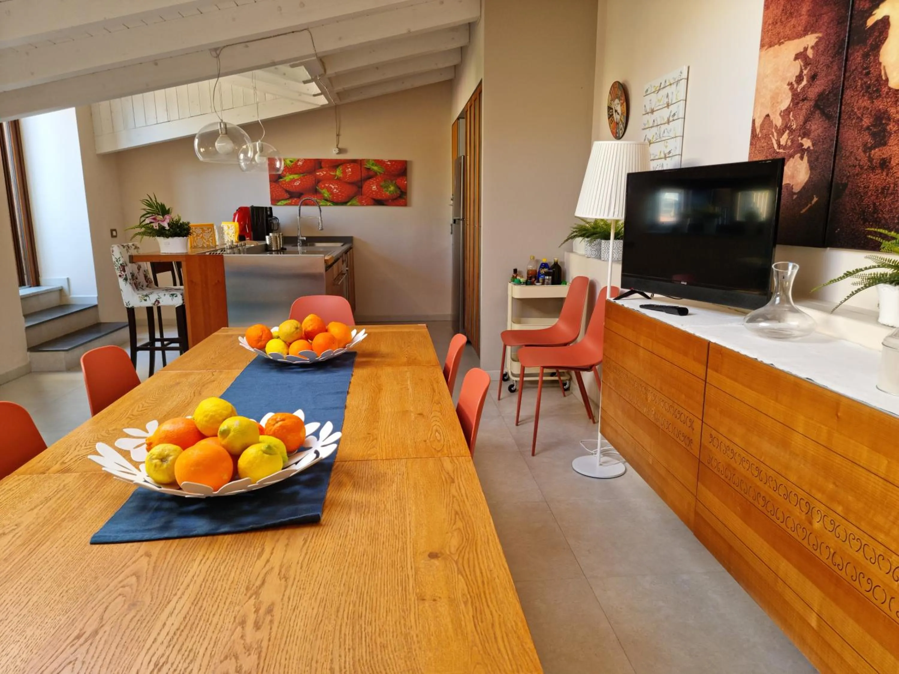 Kitchen or kitchenette in Luxury Panoramic Loft with heated pool near Catania, Taormina, the Sea and Mount Etna by SicilianRelaxingHomes