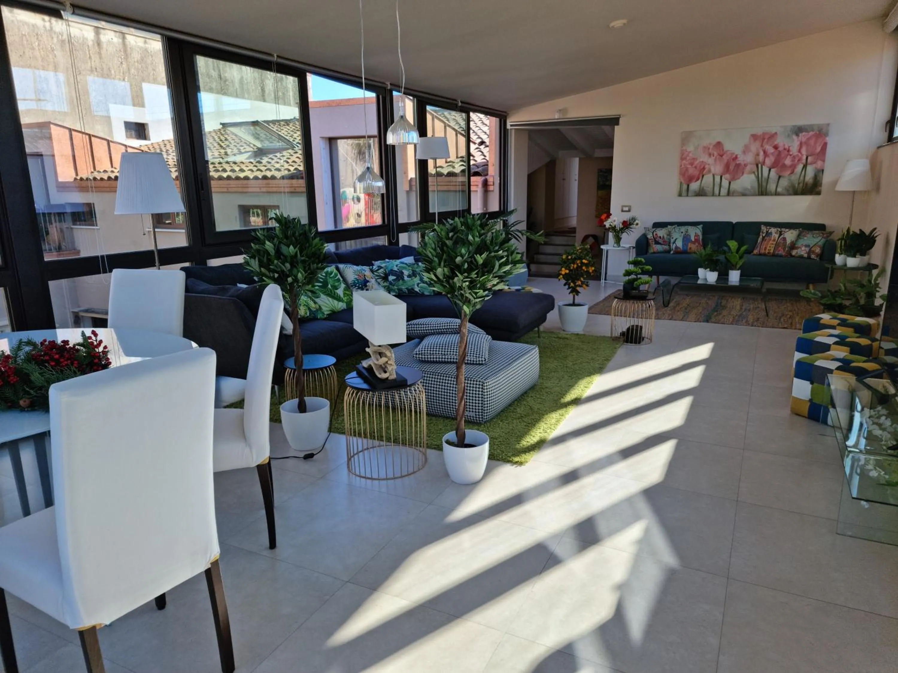 Living room in Luxury Panoramic Loft with heated pool near Catania, Taormina, the Sea and Mount Etna by SicilianRelaxingHomes