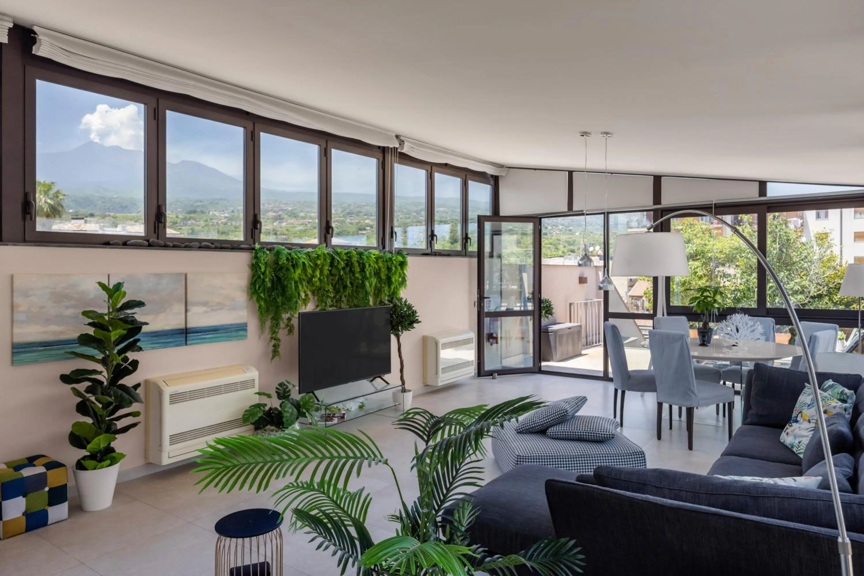 Natural landscape in Luxury Panoramic Loft with heated pool near Catania, Taormina, the Sea and Mount Etna by SicilianRelaxingHomes