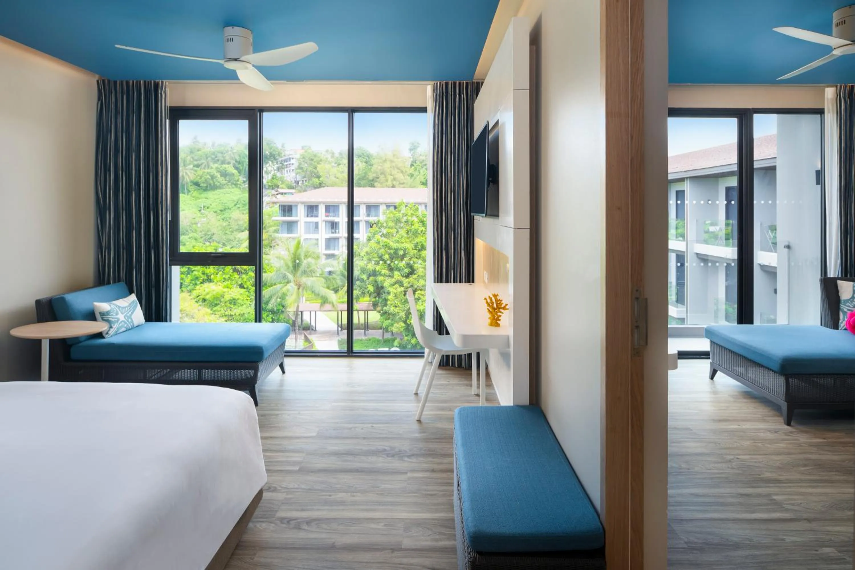 View (from property/room), Bed in OZO Phuket