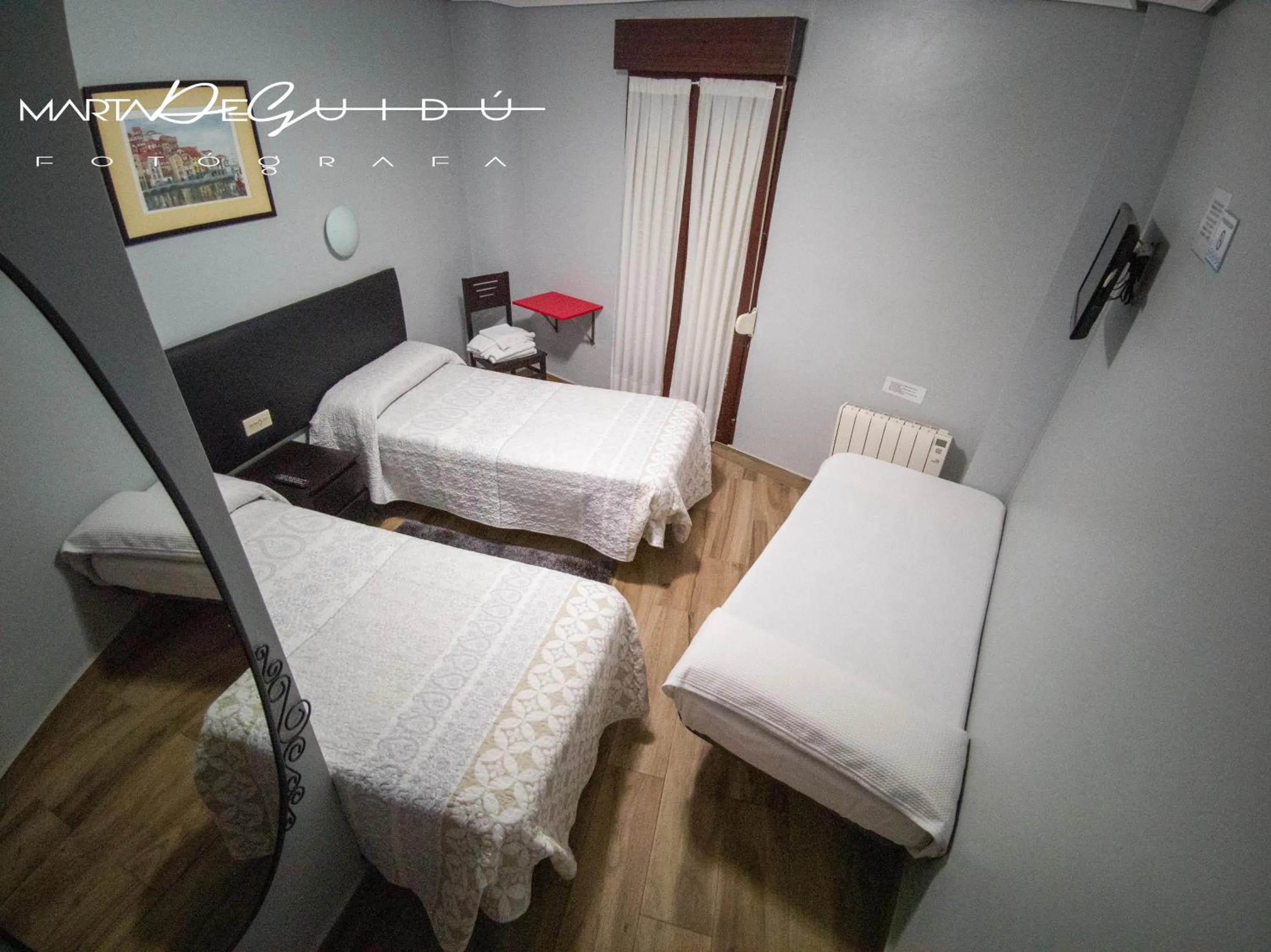 Bed in Pensión La Mar