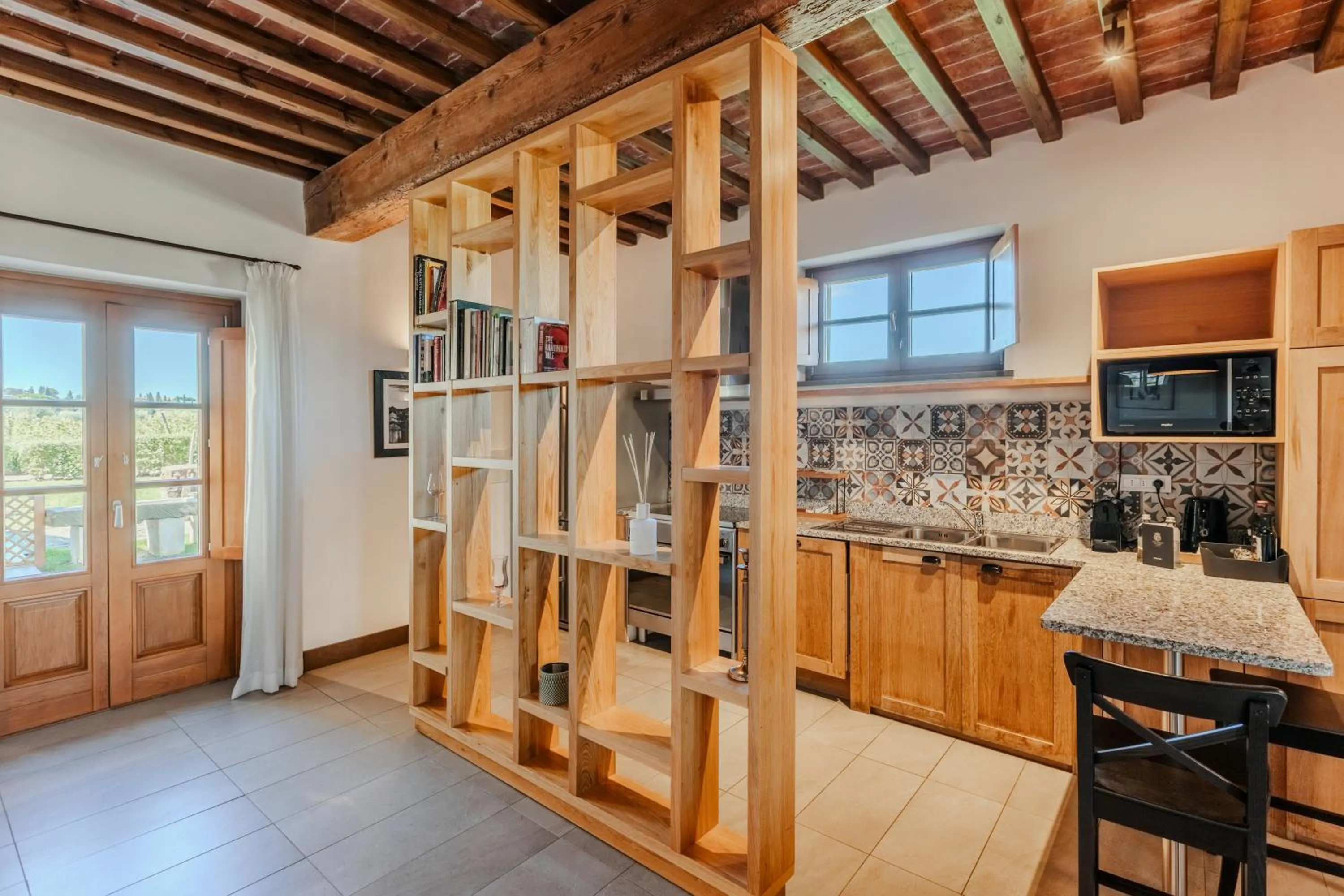 Kitchen or kitchenette in Villa Tolomei Hotel & Resort