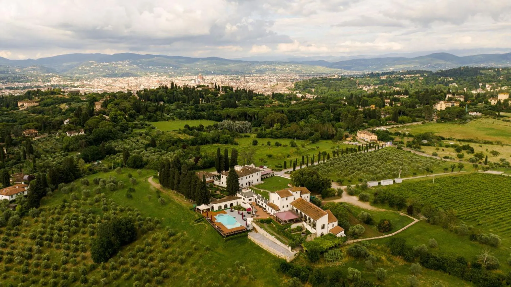 Bird's eye view in Villa Tolomei Hotel & Resort