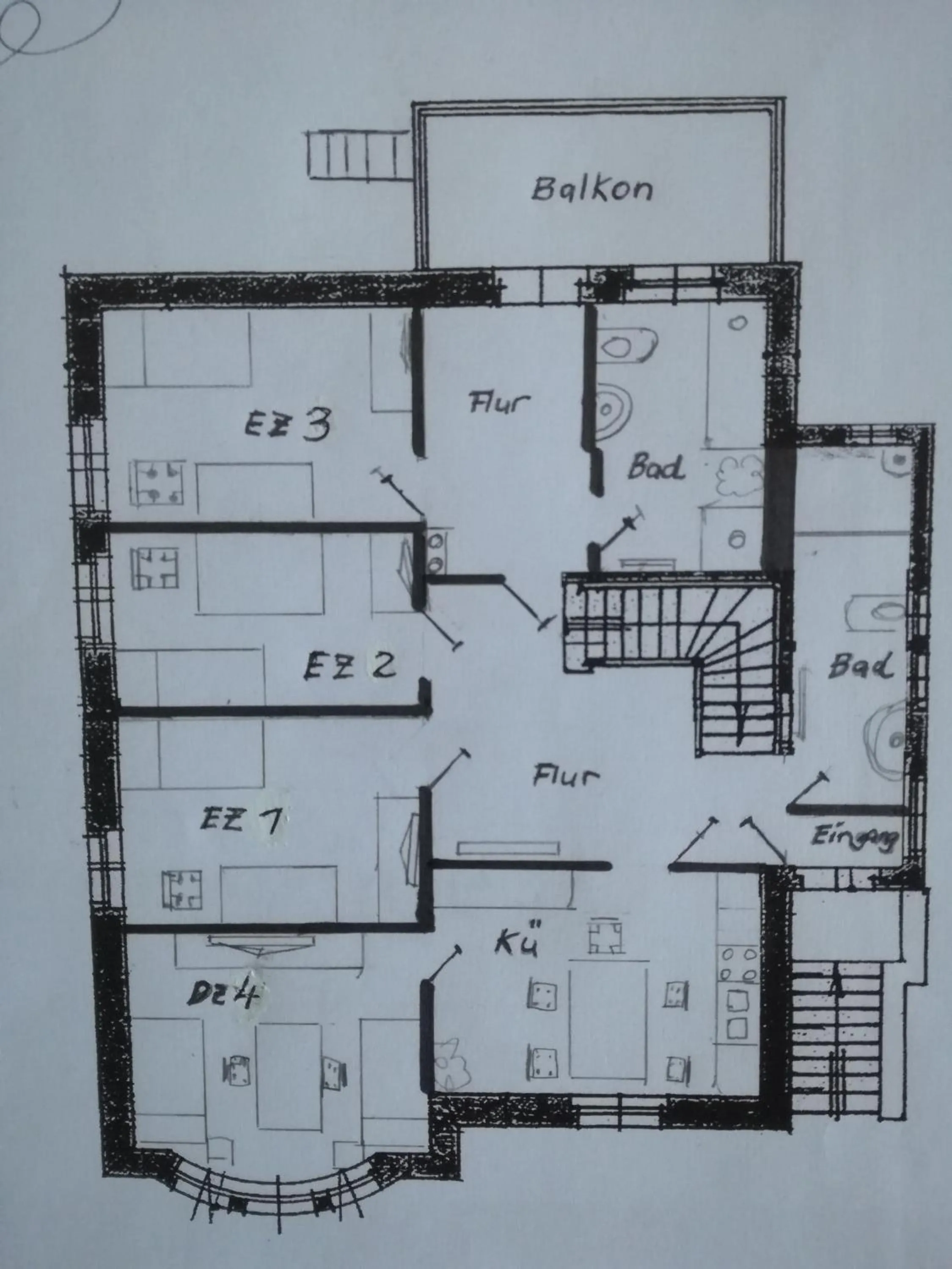 Floor plan in Auestraße 94A