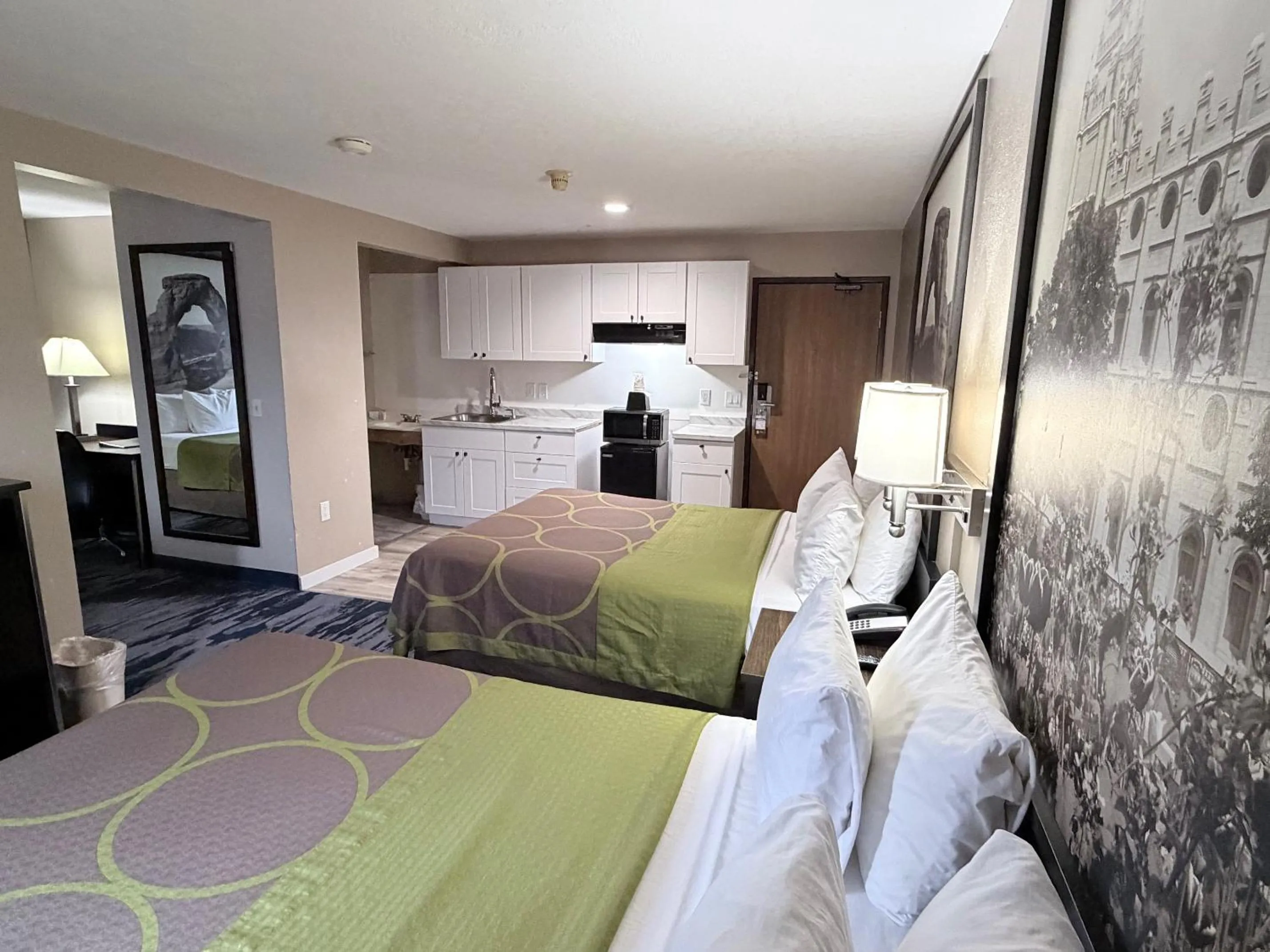 Bed in Super 8 by Wyndham Logan