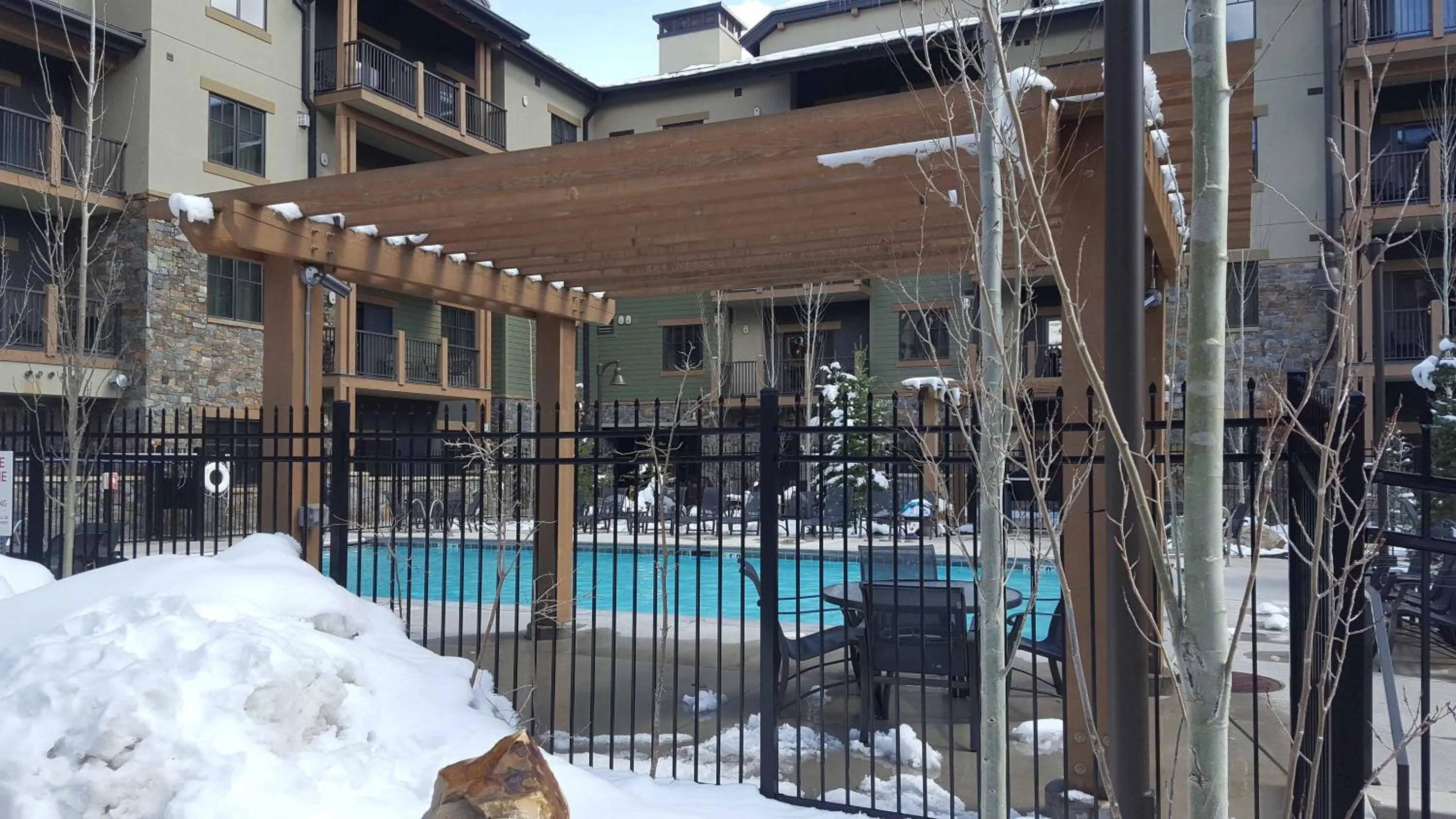 Patio in Raintree's The Miners Club Park City