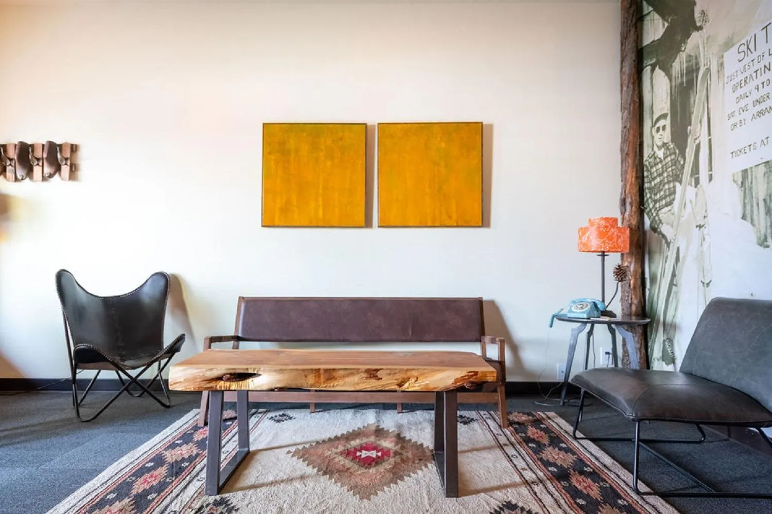 Living room in Campfire Hotel