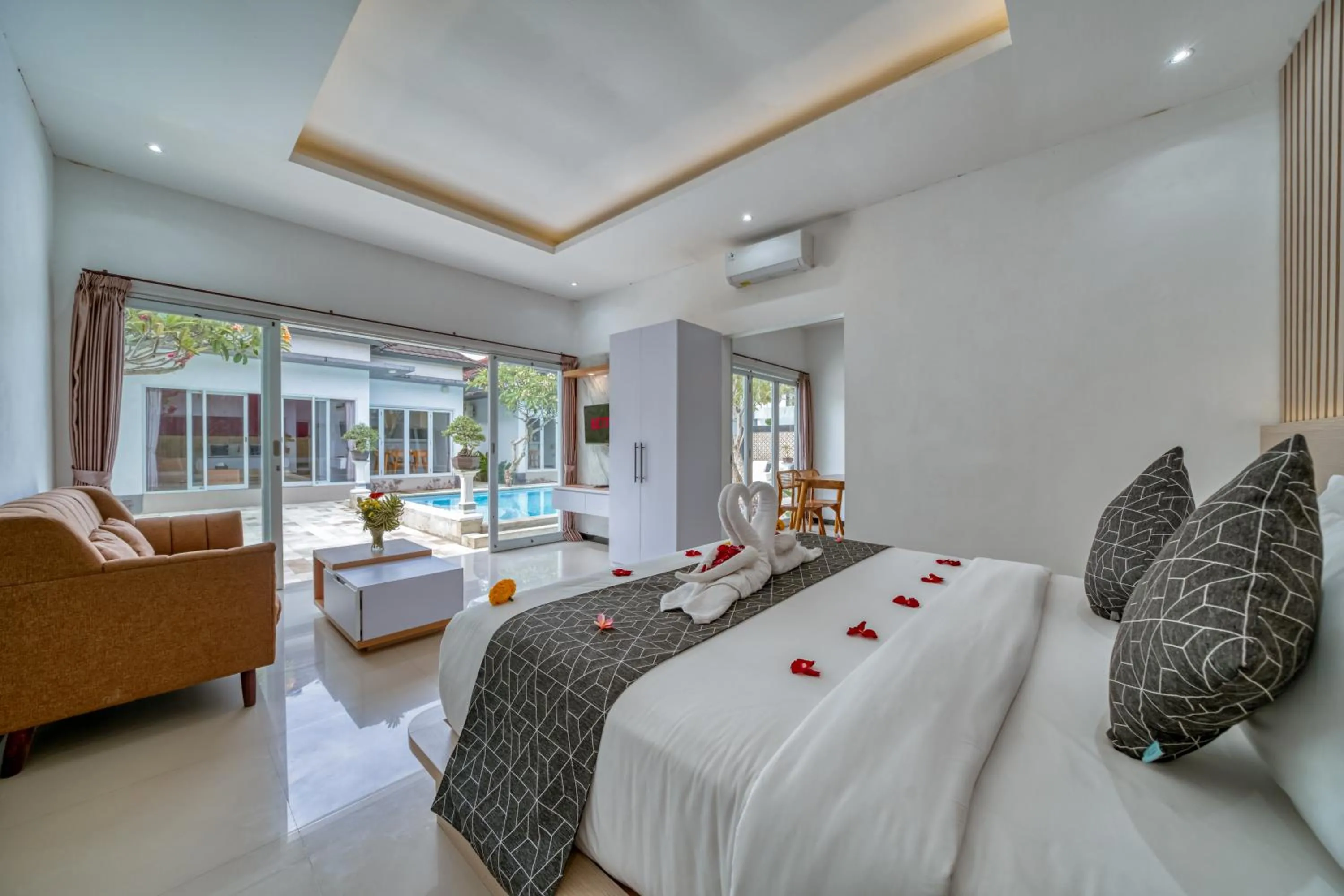 Bed in Cipta Hotel Uluwatu