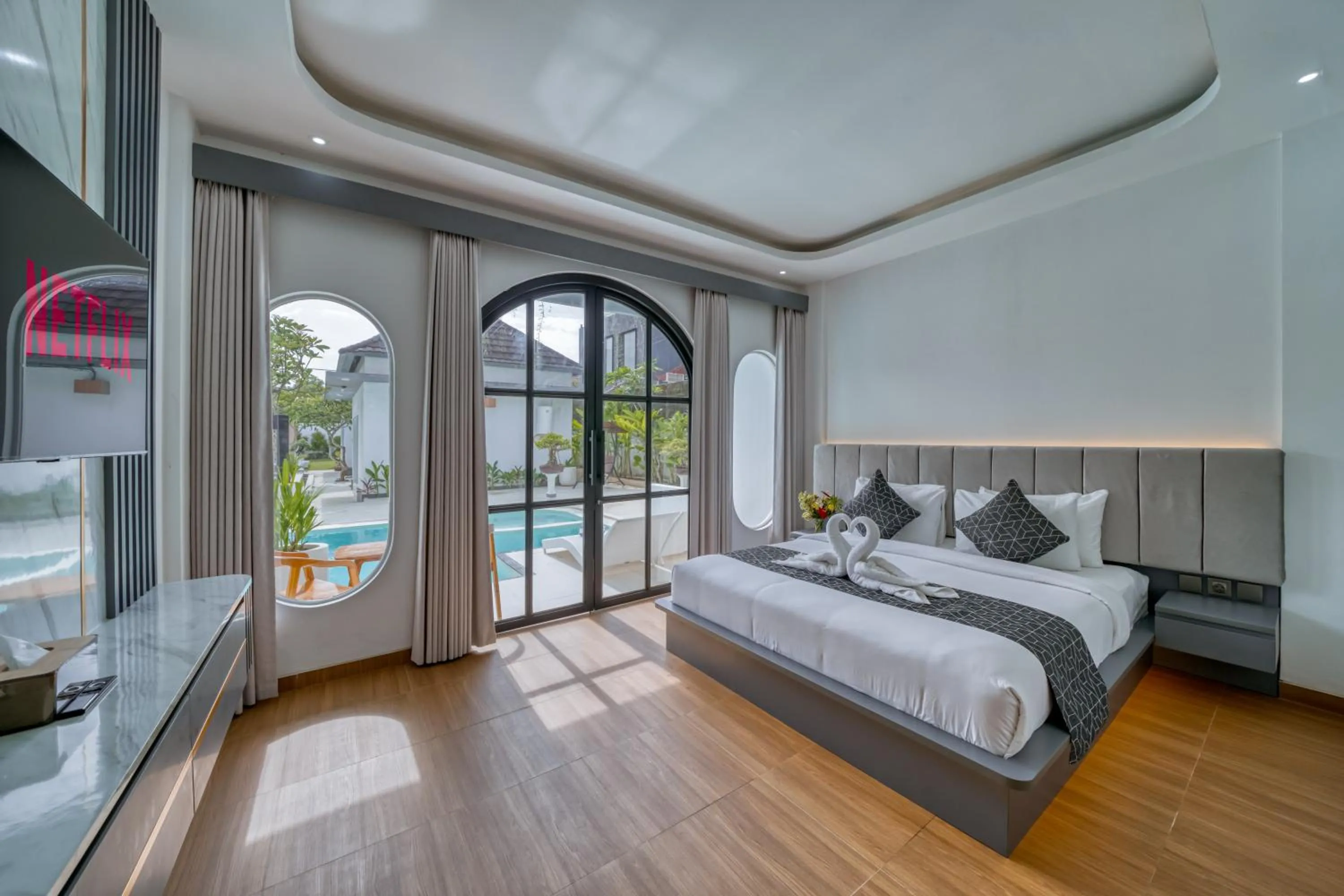 Bed in Cipta Hotel Uluwatu
