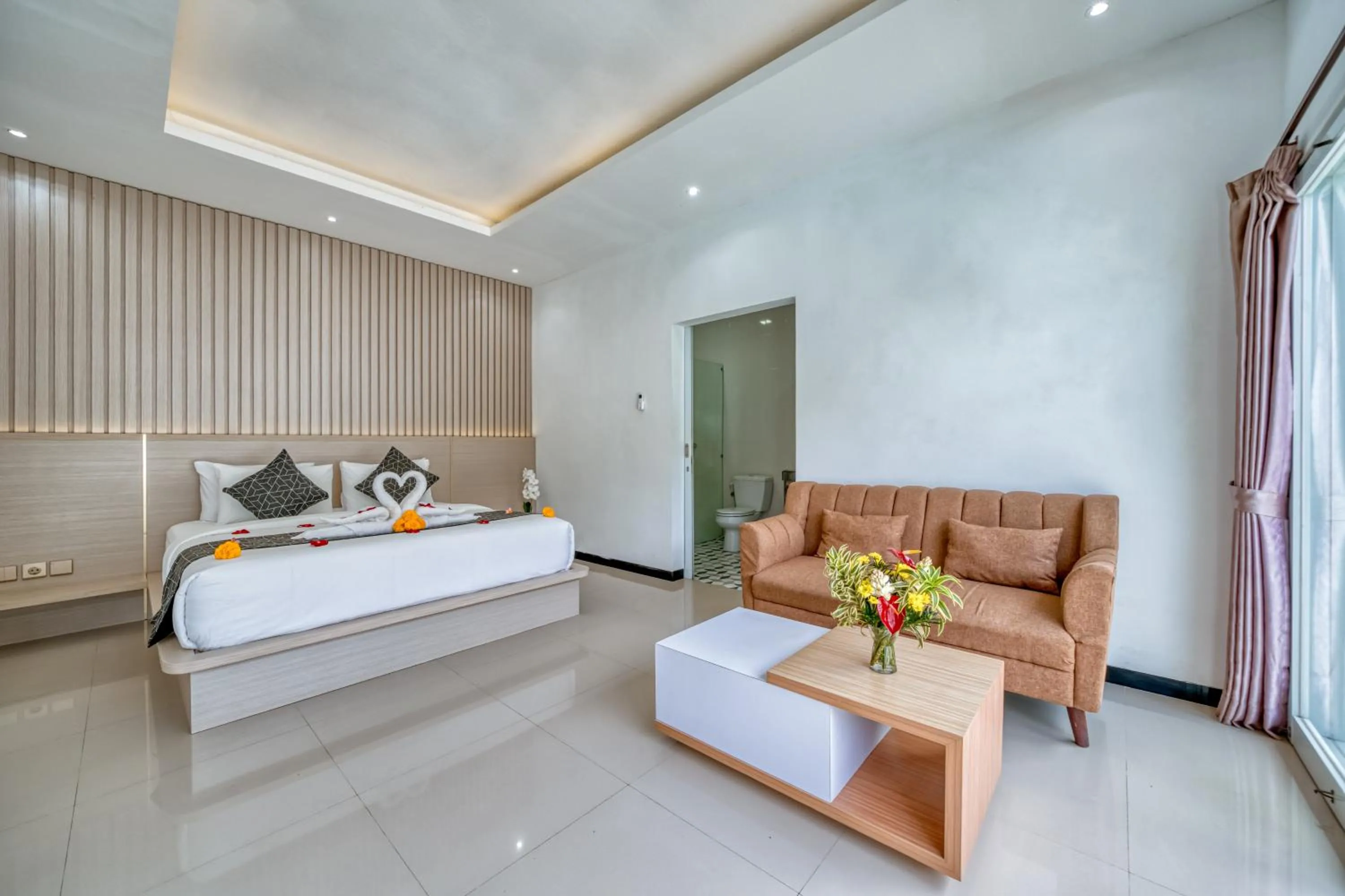 Bed in Cipta Hotel Uluwatu