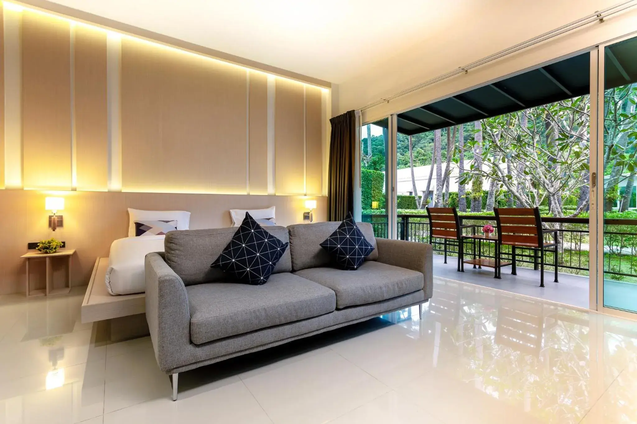 Garden view in The Palmery Resort Garden view in The Palmery Resort