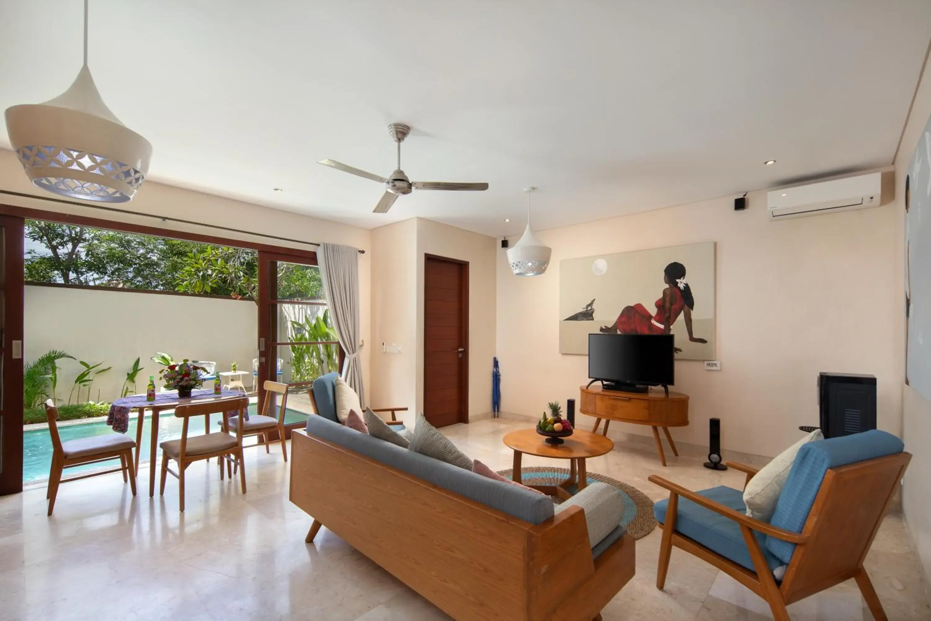 Living room in Beautiful Bali Villas Living room in Beautiful Bali Villas