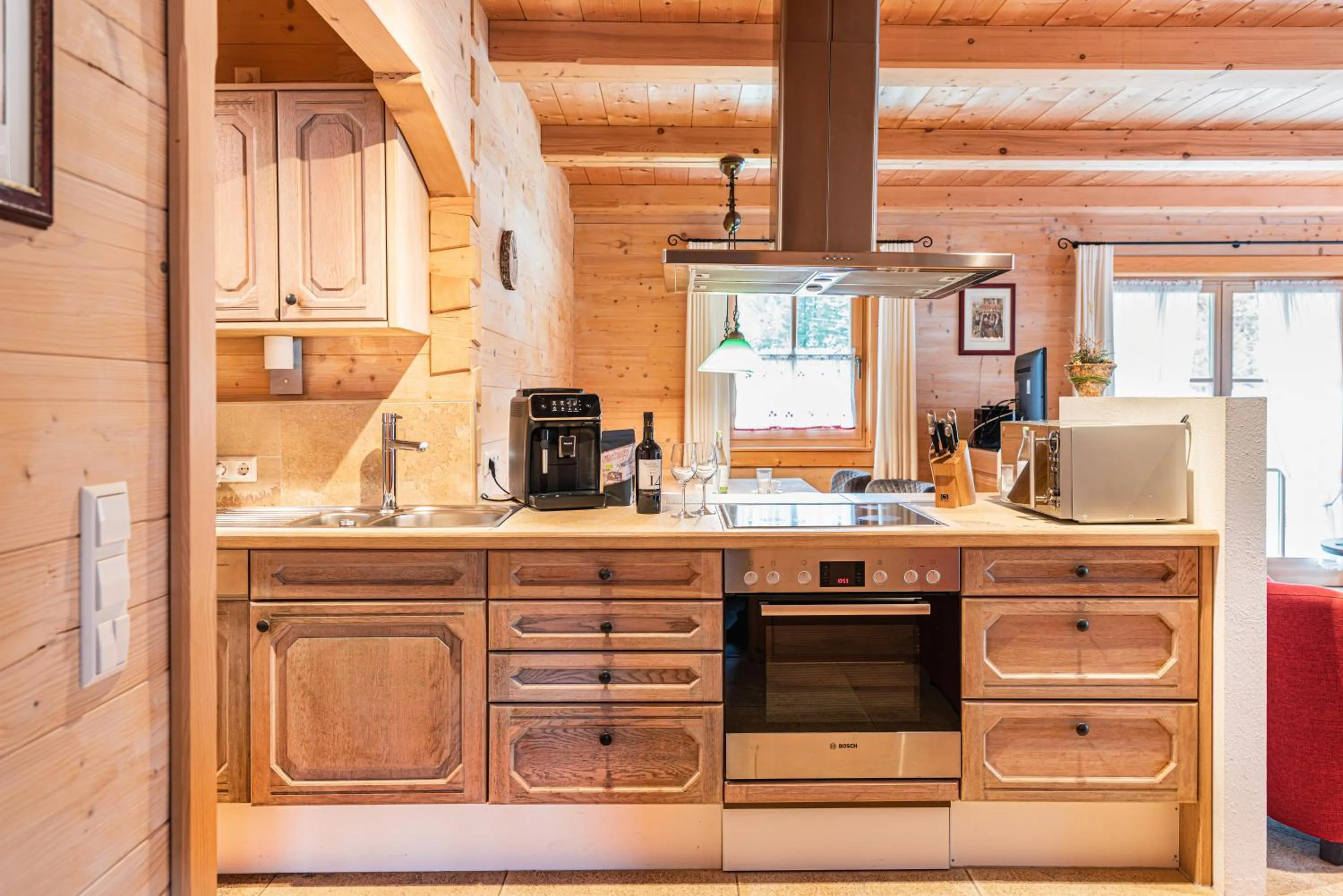 kitchen in Chalets & Apartments Beim Waicher zwischen Salzburg und Chiemsee