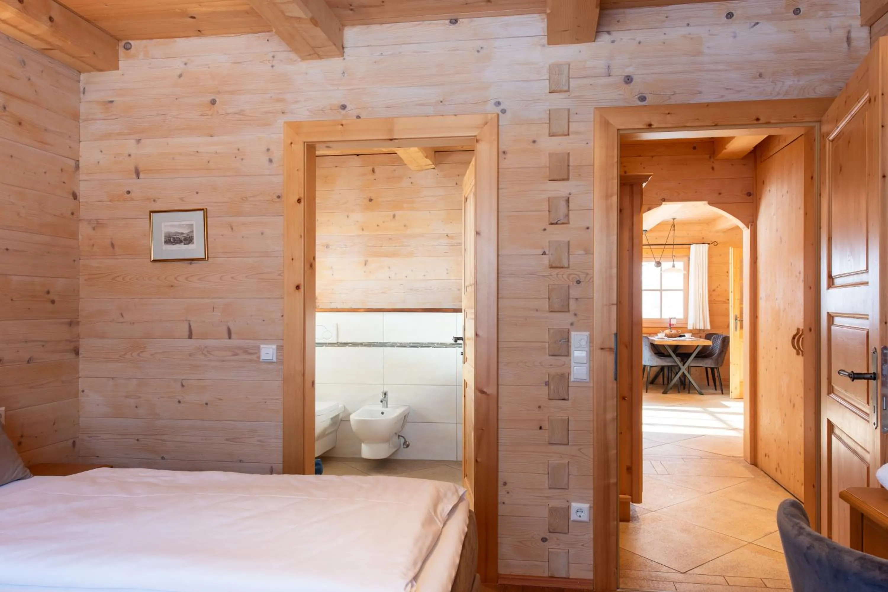 Bedroom, Bed in Chalets & Apartments Beim Waicher zwischen Salzburg und Chiemsee