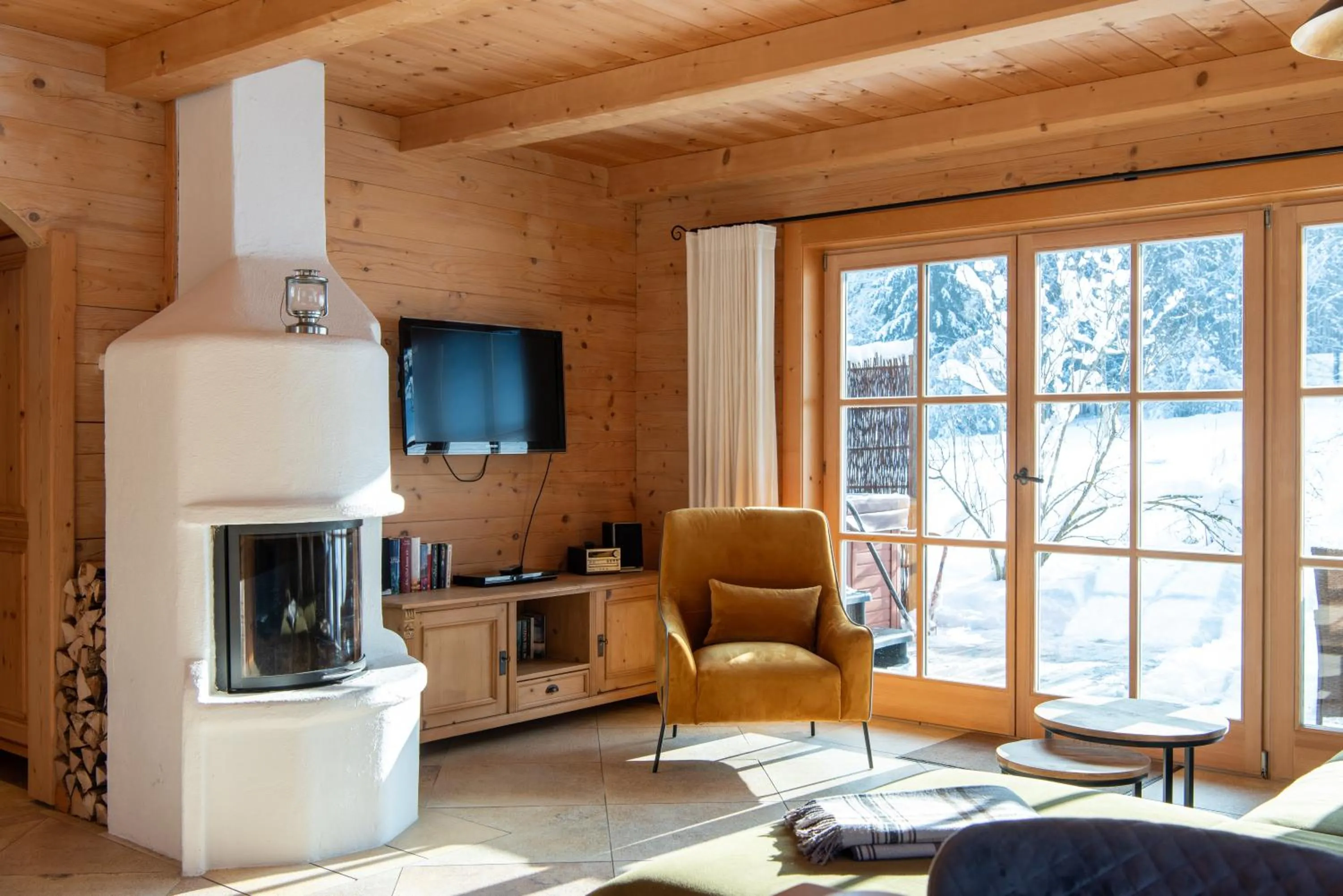 Living room in Chalets & Apartments Beim Waicher zwischen Salzburg und Chiemsee