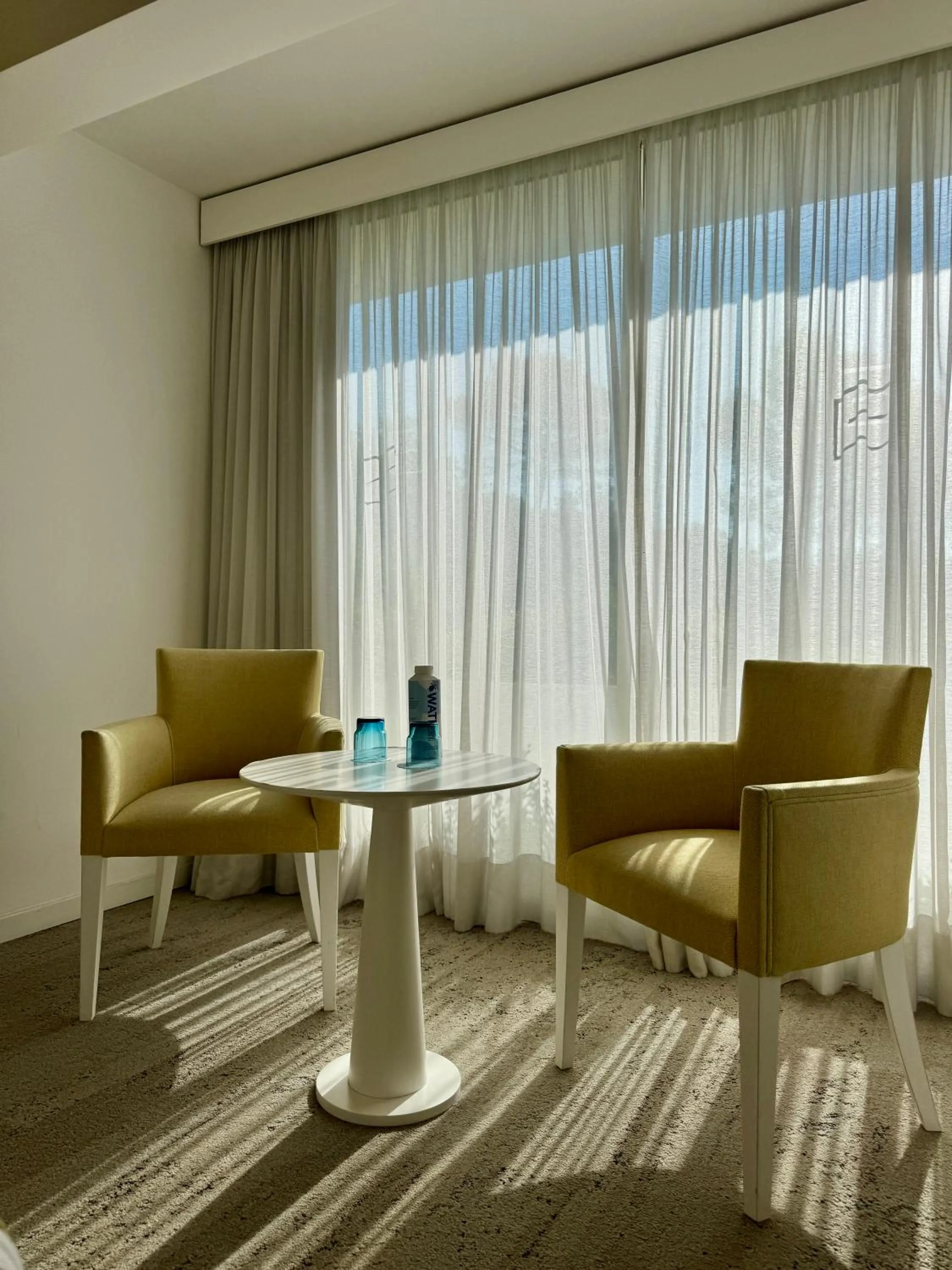 Bedroom in Hotel Restaurant La Vague de Saint Paul