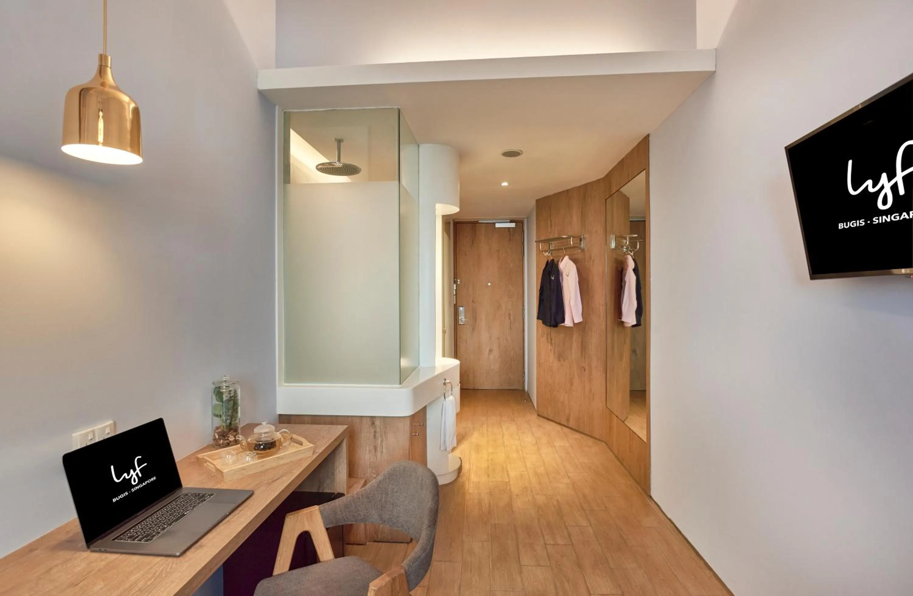 Bedroom in lyf Bugis Singapore managed by The Ascott Ltd