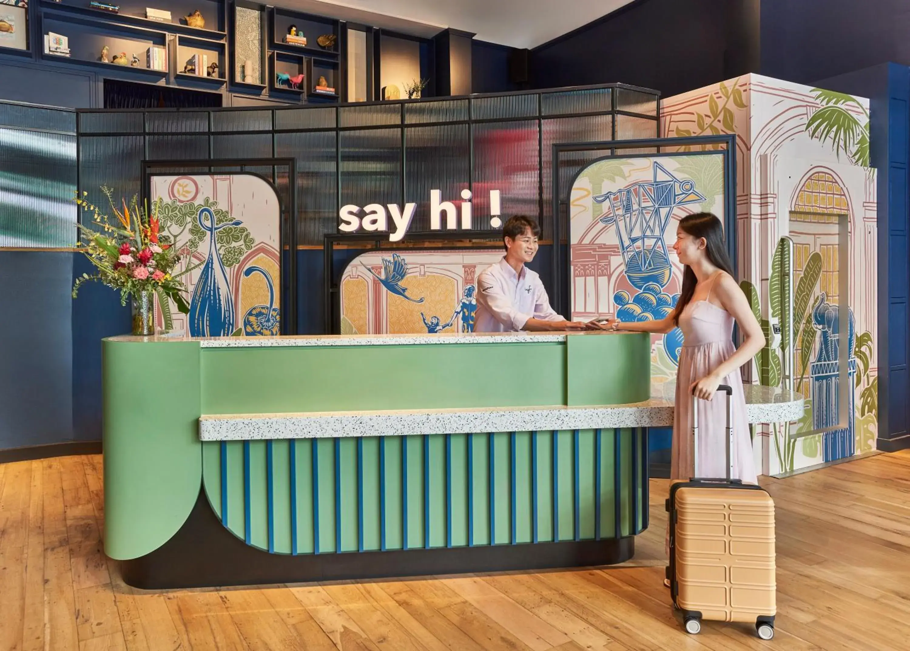 Lobby or reception in lyf Bugis Singapore managed by The Ascott Ltd Lobby or reception in lyf Bugis Singapore managed by The Ascott Ltd