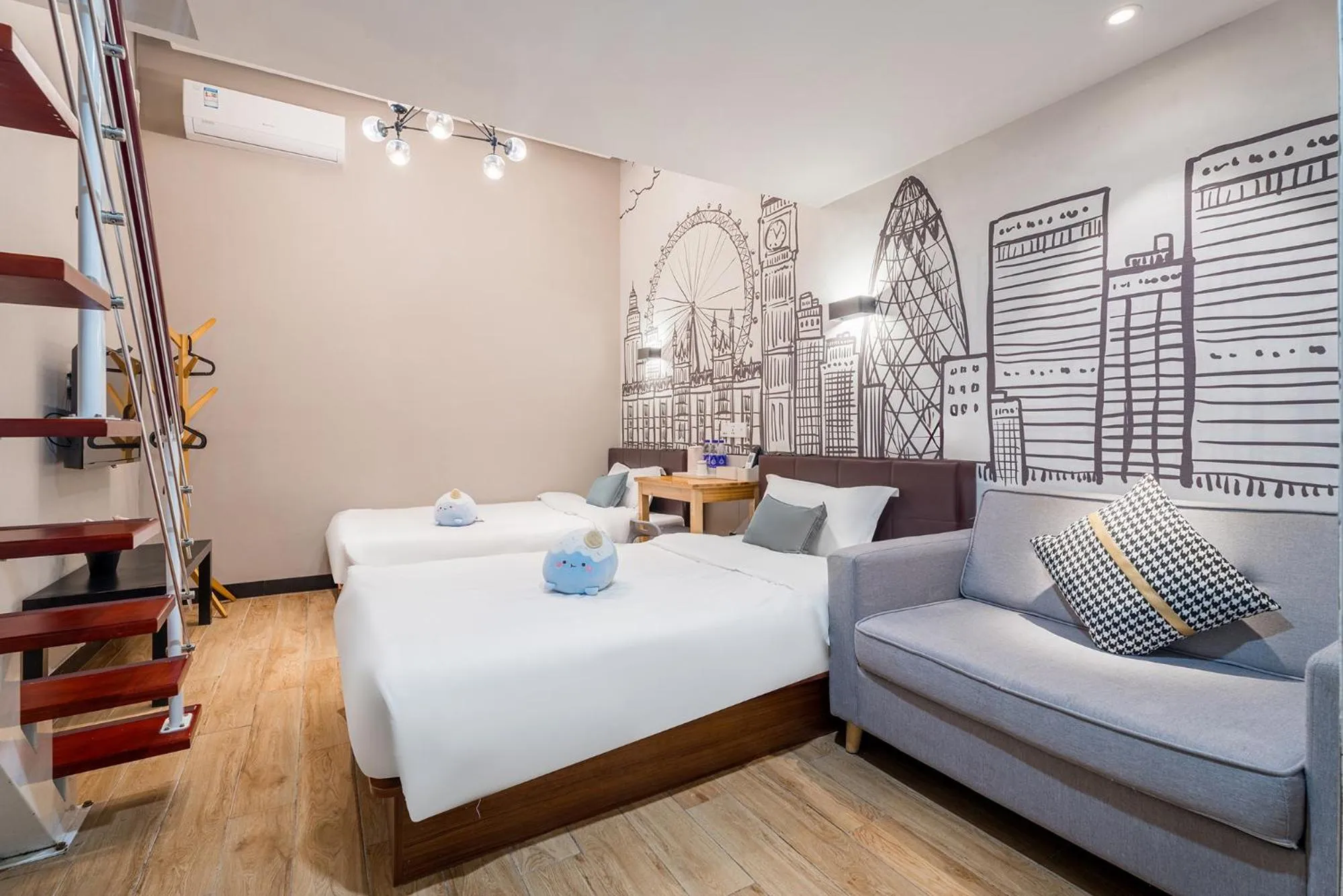 Bed in Meego Yes Hotel