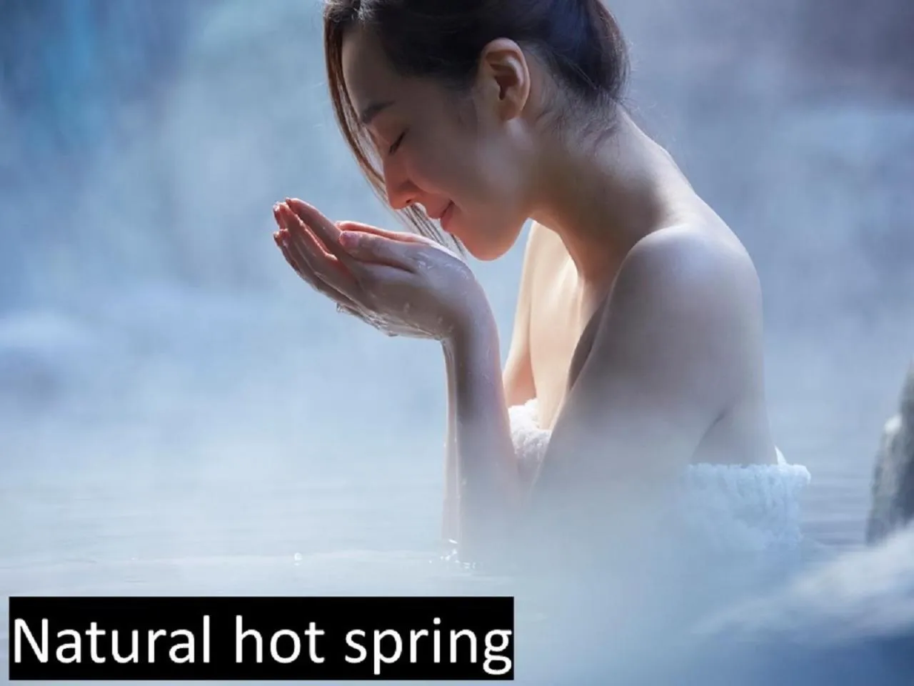 Hot Spring Bath in Ryokan with natural hot springs and okonomiyaki Miyajima-an Hiroshima