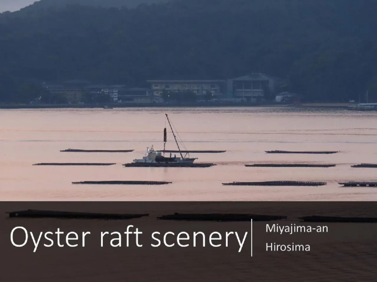 Natural landscape in Ryokan with natural hot springs and okonomiyaki Miyajima-an Hiroshima