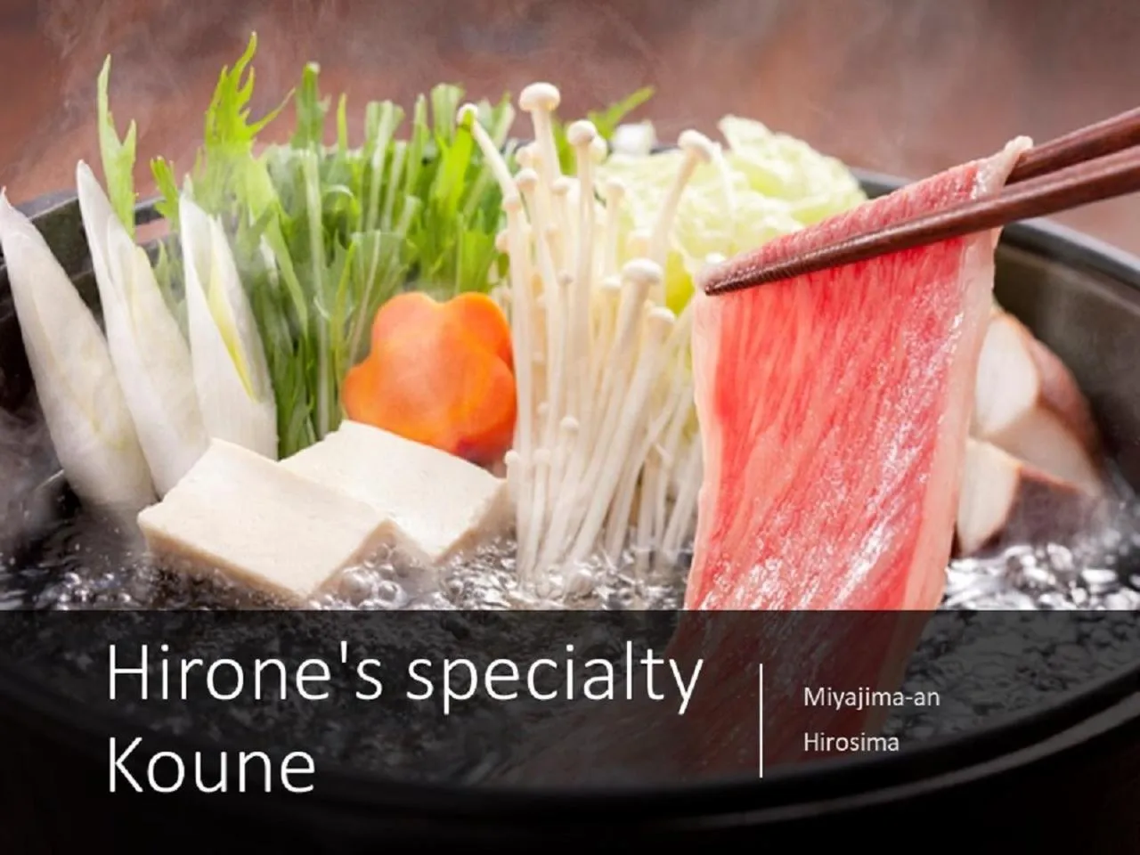 Food close-up in Ryokan with natural hot springs and okonomiyaki Miyajima-an Hiroshima