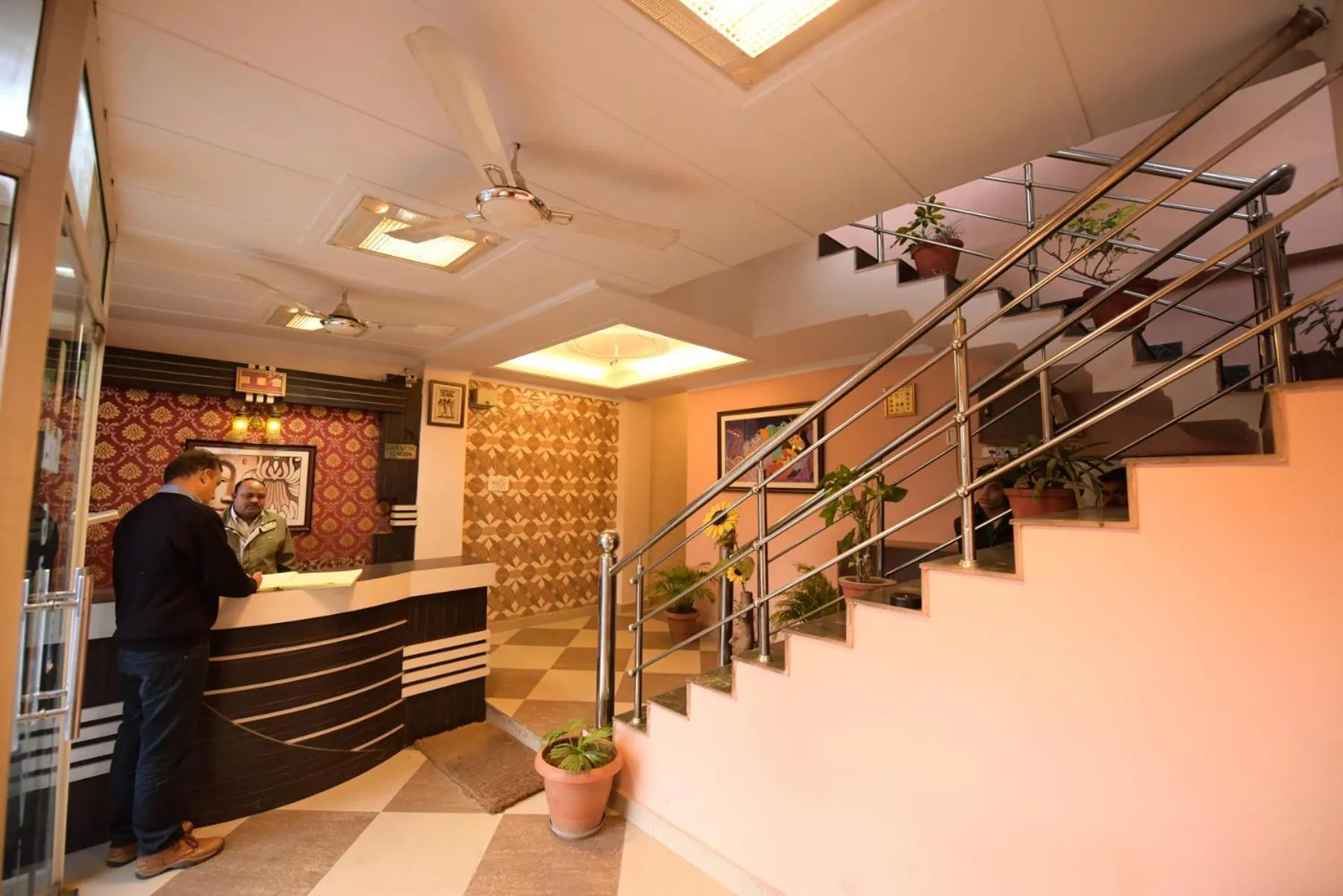 Lobby or reception in Hotel Ganga Vilas