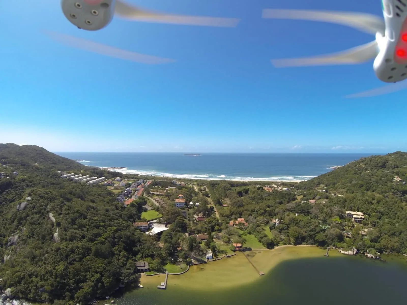 Bird's eye view in Pousada Cabanas da Praia Mole