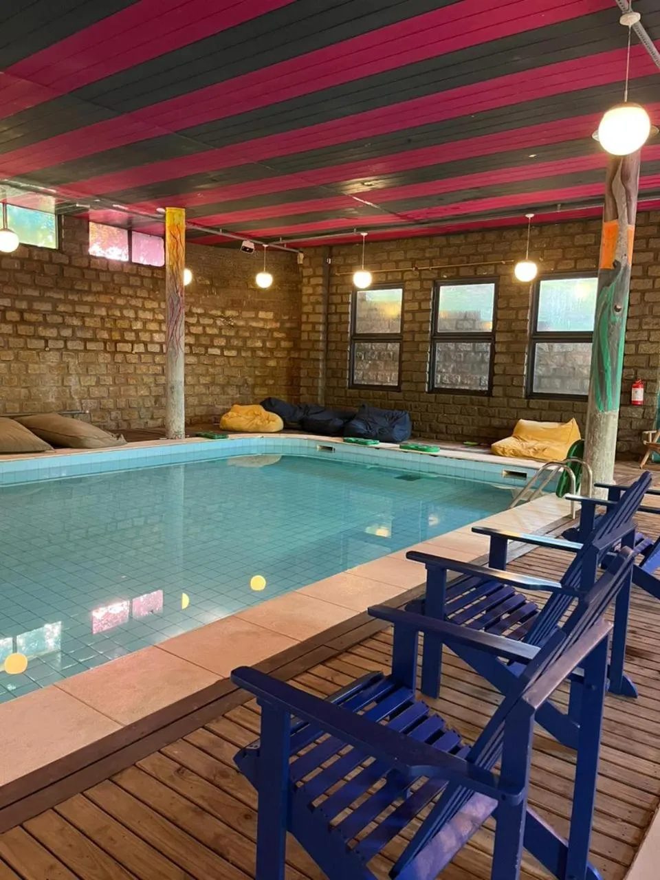 Pool view in Pousada Cabanas da Praia Mole