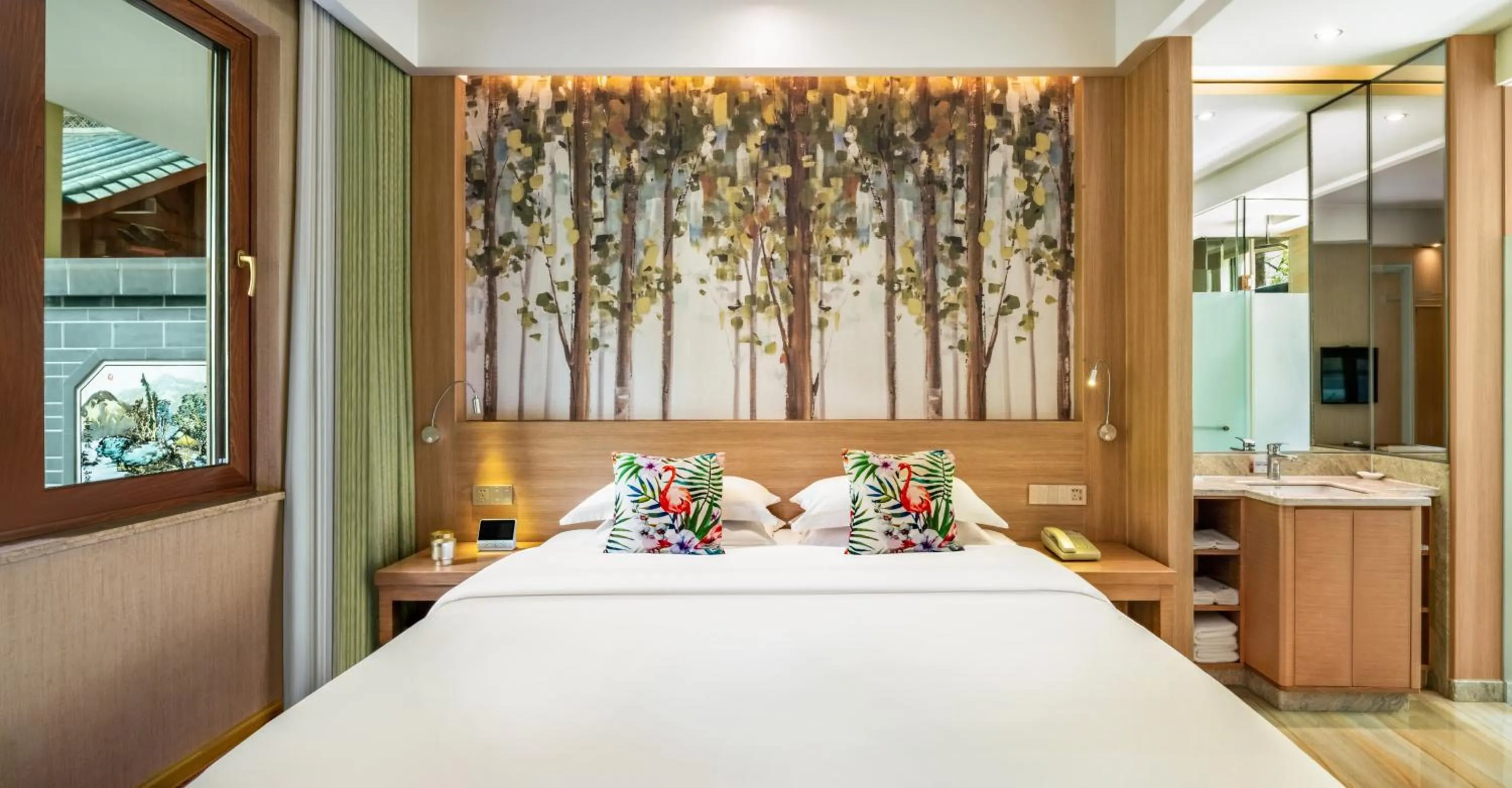 Property building, Bed in Yun'an Huidu Hotel