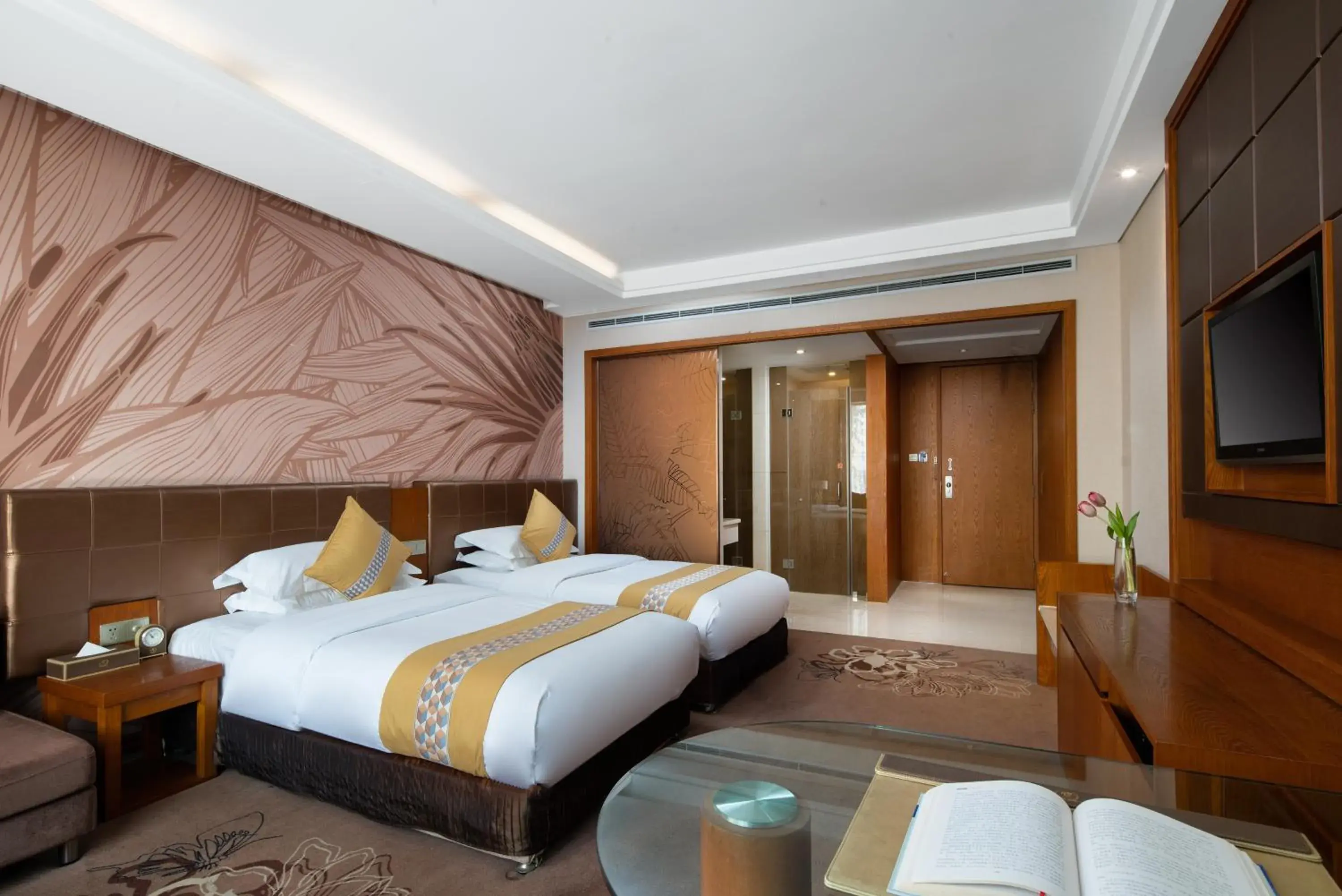 Bed in Yun'an Huidu Hotel Bed in Yun'an Huidu Hotel