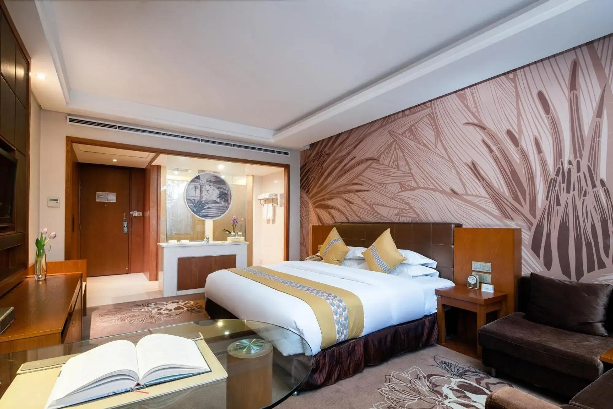 Bed in Yun'an Huidu Hotel Bed in Yun'an Huidu Hotel