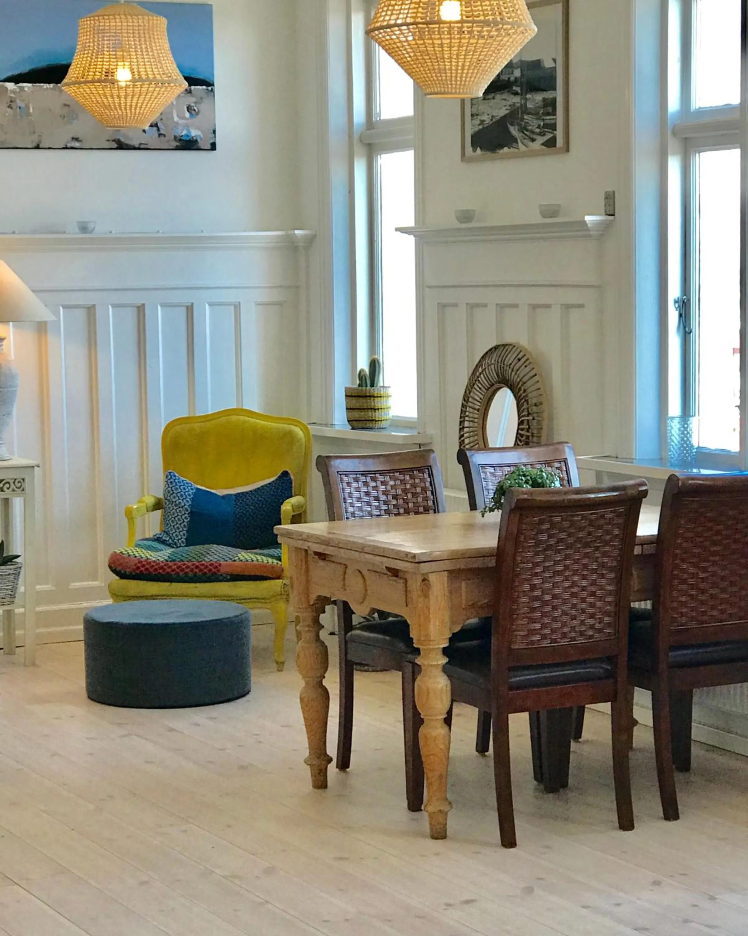 Living room in Hotel Sandvig Havn