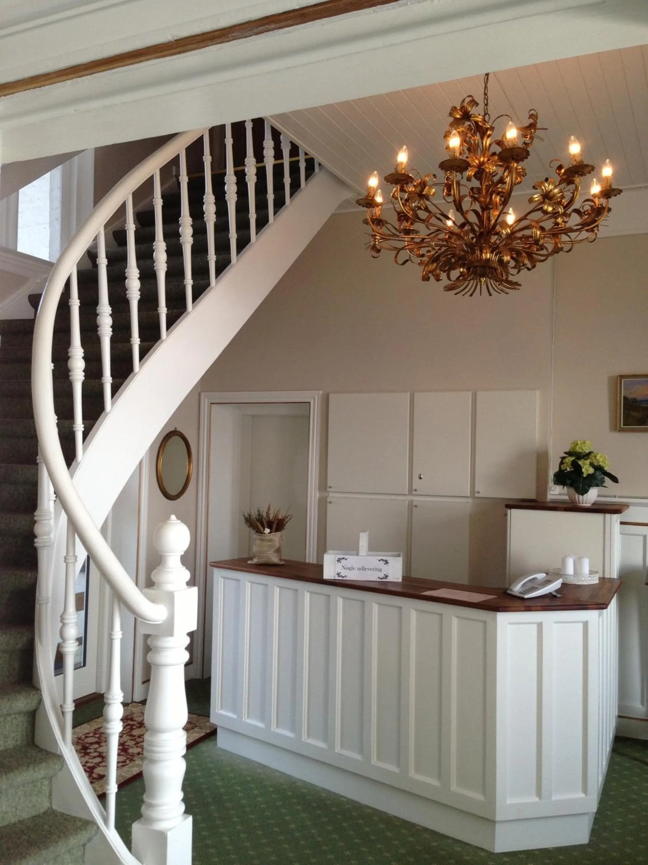 Lobby or reception in Hotel Sandvig Havn