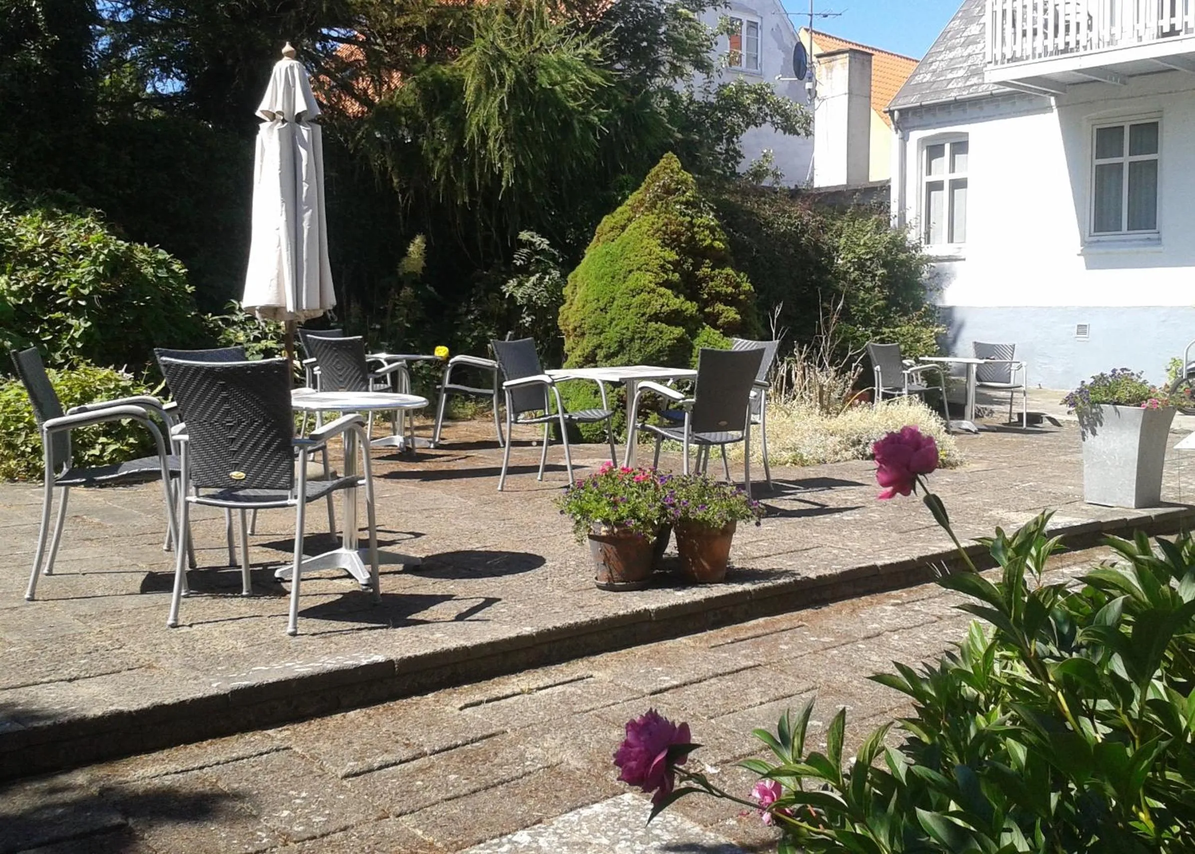 Garden view in Hotel Sandvig Havn