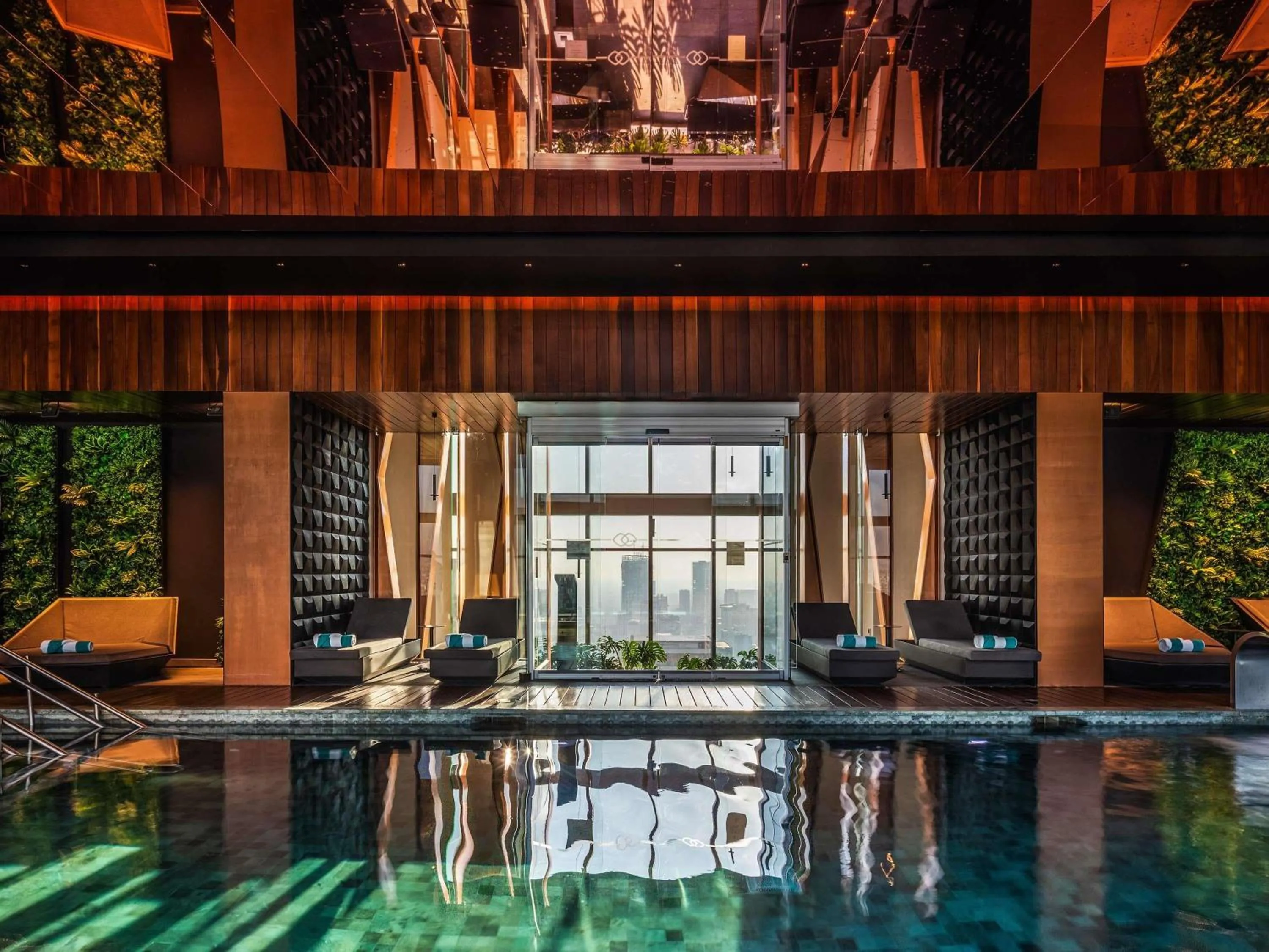 Pool view in Sofitel Mexico City Reforma