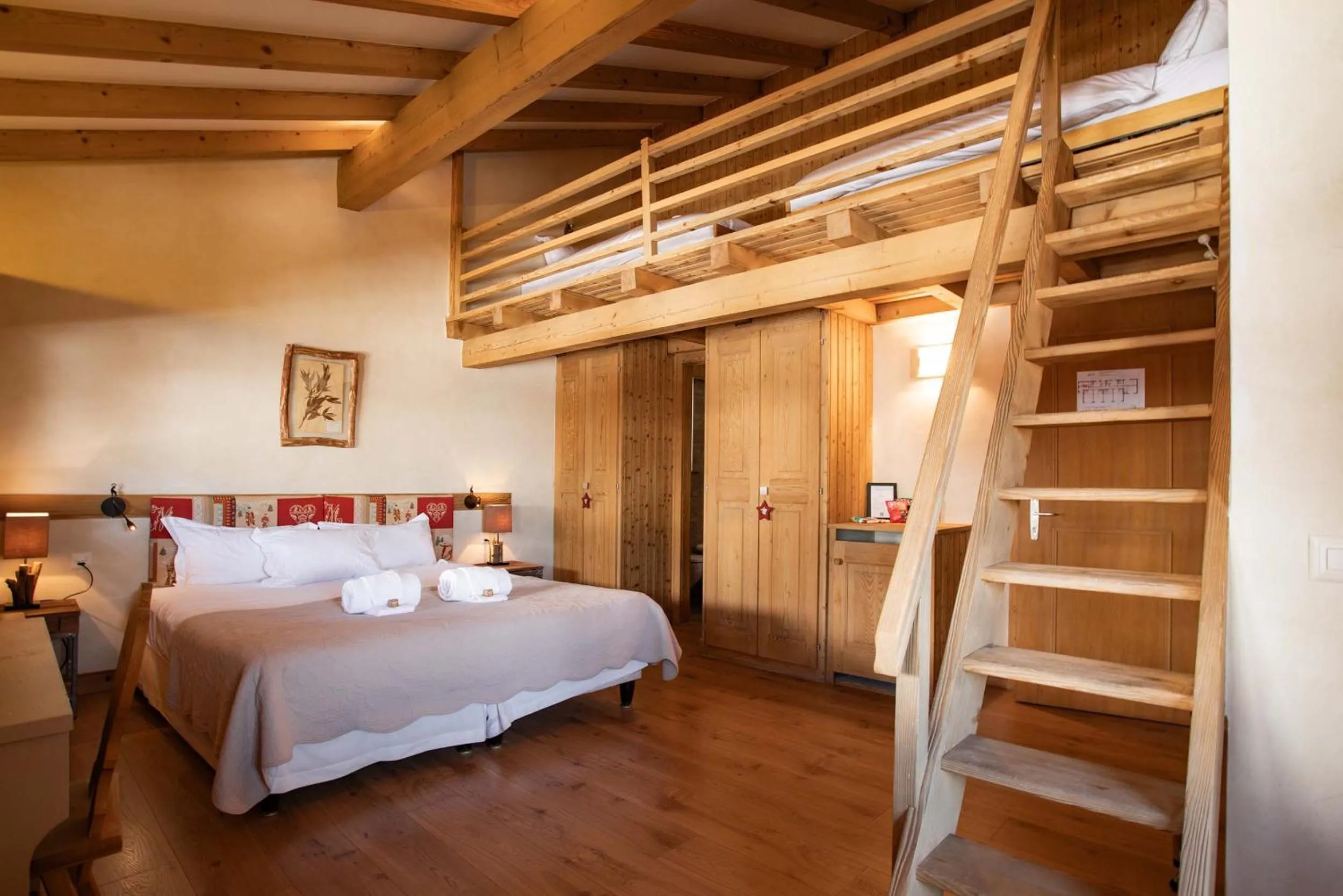 Bed in Le Chalet de Flore