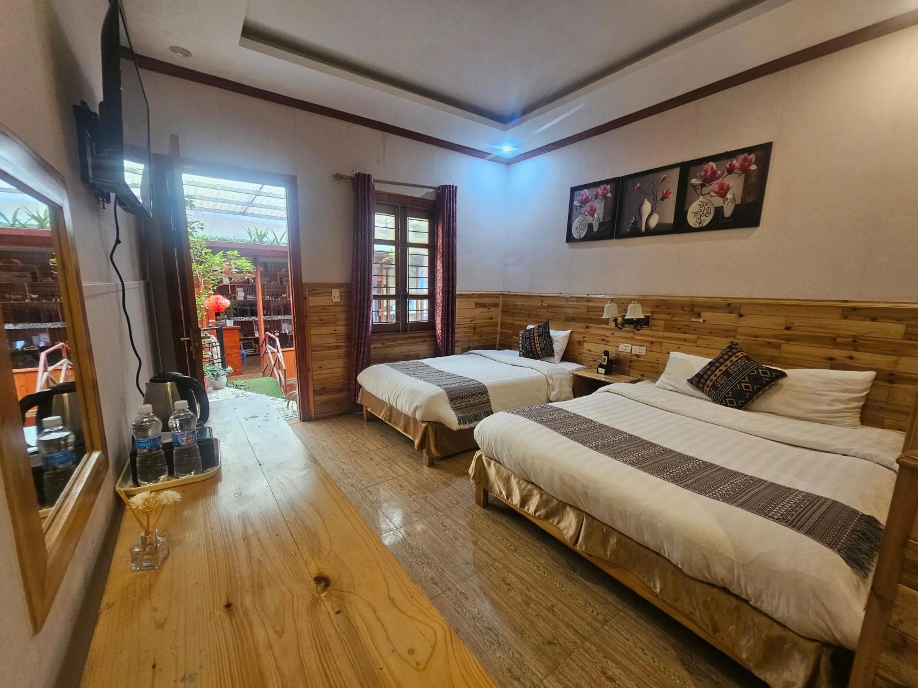 Bed in Dang Khoa Garden Inn